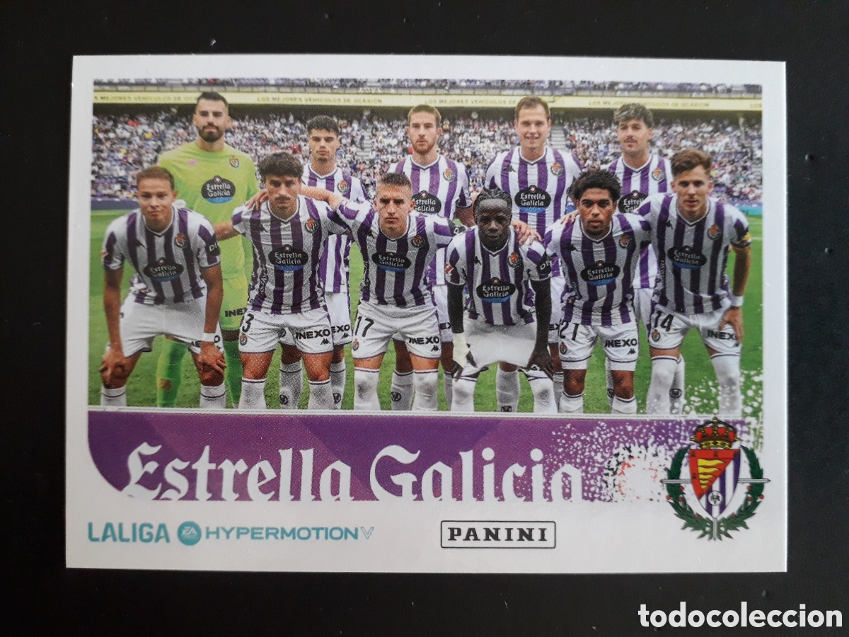 Cromos de f&uacute;tbol: EQUIPO ALINEACI&Oacute;N VALLADOLID N&deg; 383 LALIGA HYPERMOTION 25 26 2025 2026 PANINI PEDIDO M&Iacute;NIMO 3&euro;