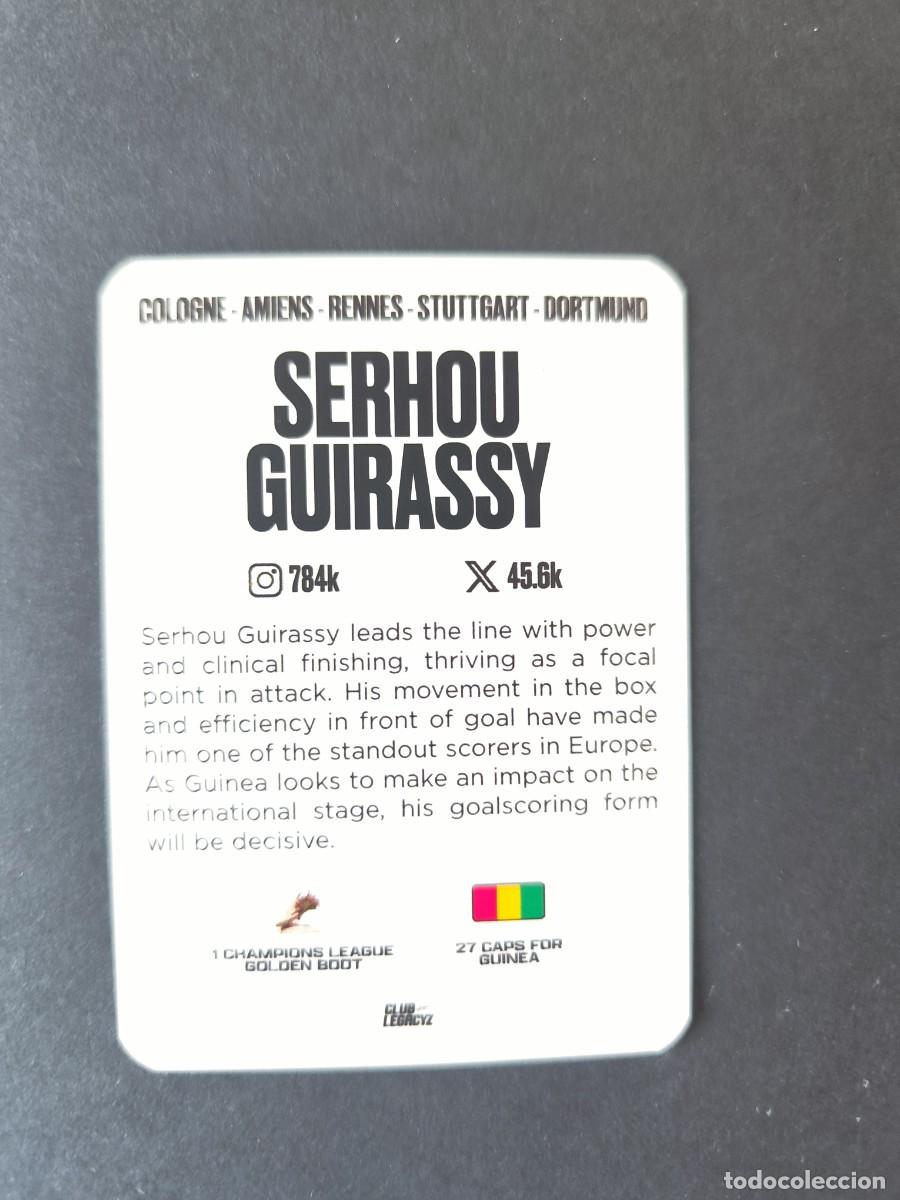 Cromos de f&uacute;tbol: SERHOU GUIRASSY STANDARD CARD CLUB LEGACYZ 2026 DORTMUND GUINEA