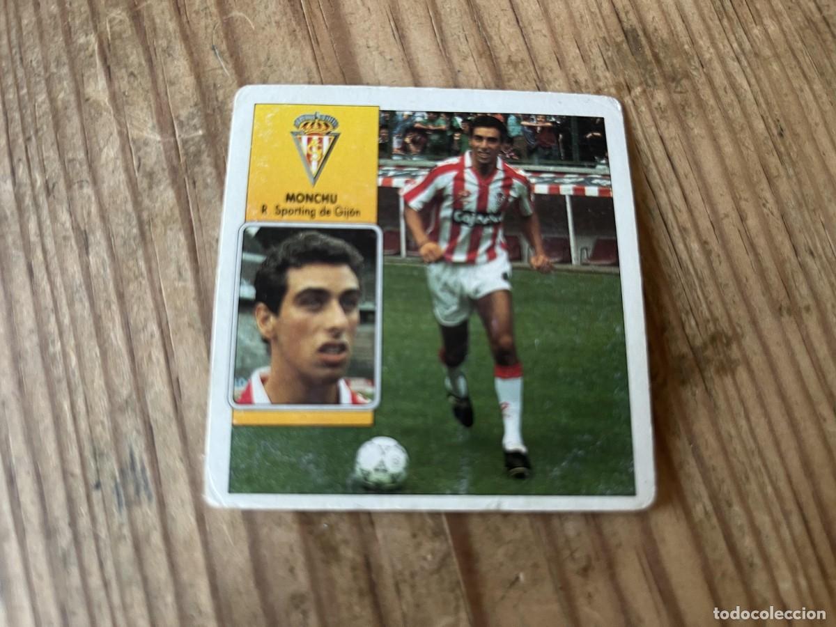 Cromos de f&uacute;tbol: CROMO SIN PEGAR NUNCA PEGADO ALBUM LIGA ESTE 92 93 1992 1993 SPORTING GIJON MONCHU