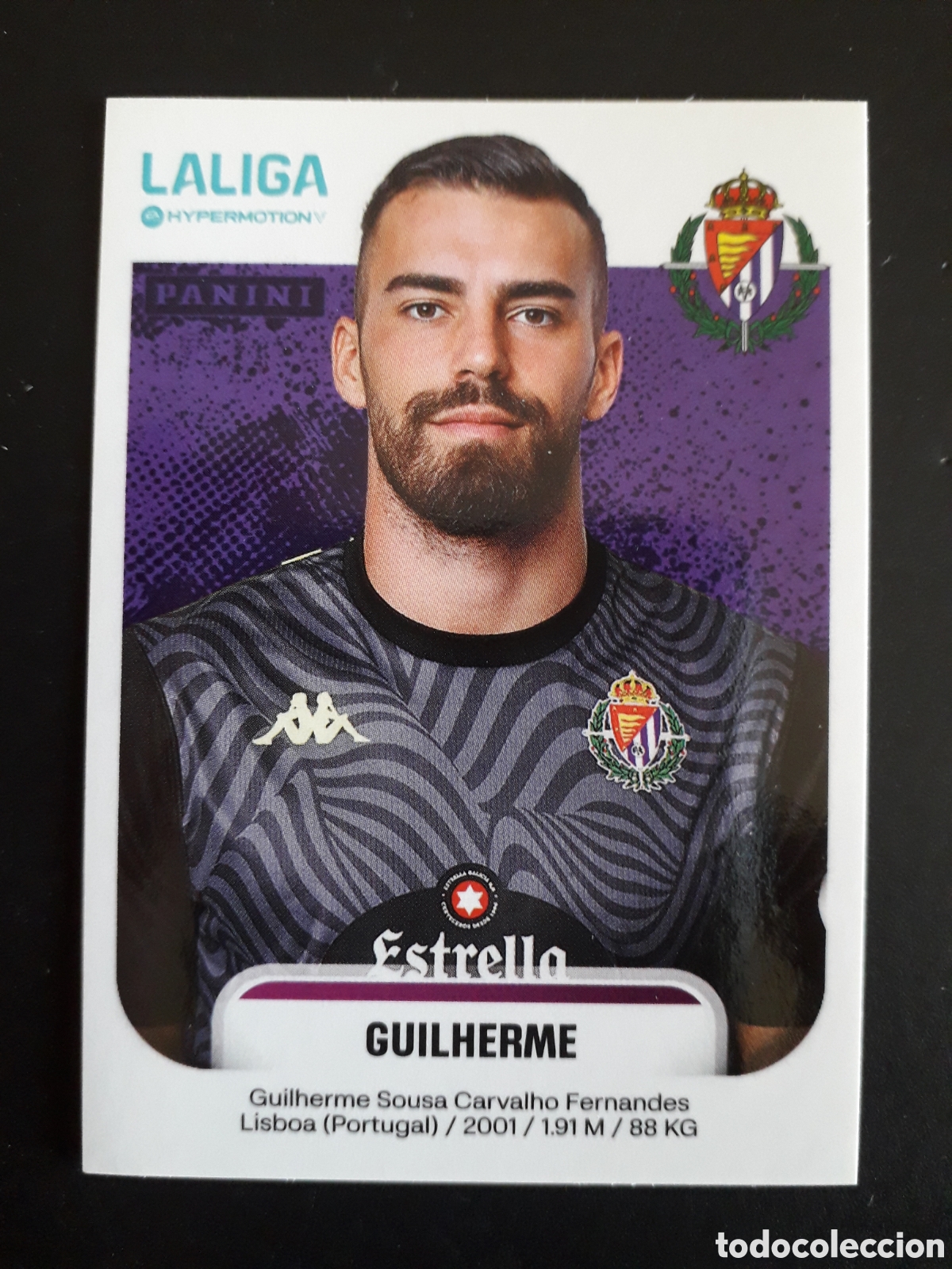 Cromos de f&uacute;tbol: GUILHERME VALLADOLID N&deg; 384 LALIGA HYPERMOTION 25 26 2025 2026 PANINI SIN PEGAR PEDIDO M&Iacute;NIMO 3&euro;