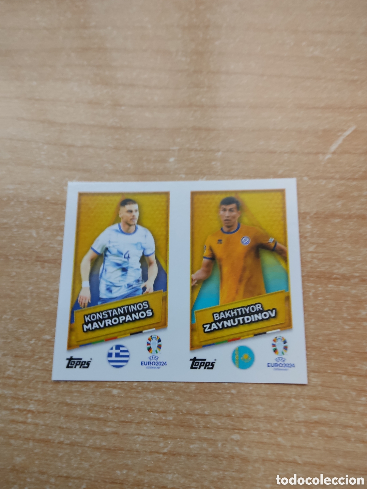 Cartes &agrave; collectionner de Football: SP GRECIA Y KAZAJISTAN MAVROPANOS Y ZAYNUTDINOV EURO 2024 TOPPS