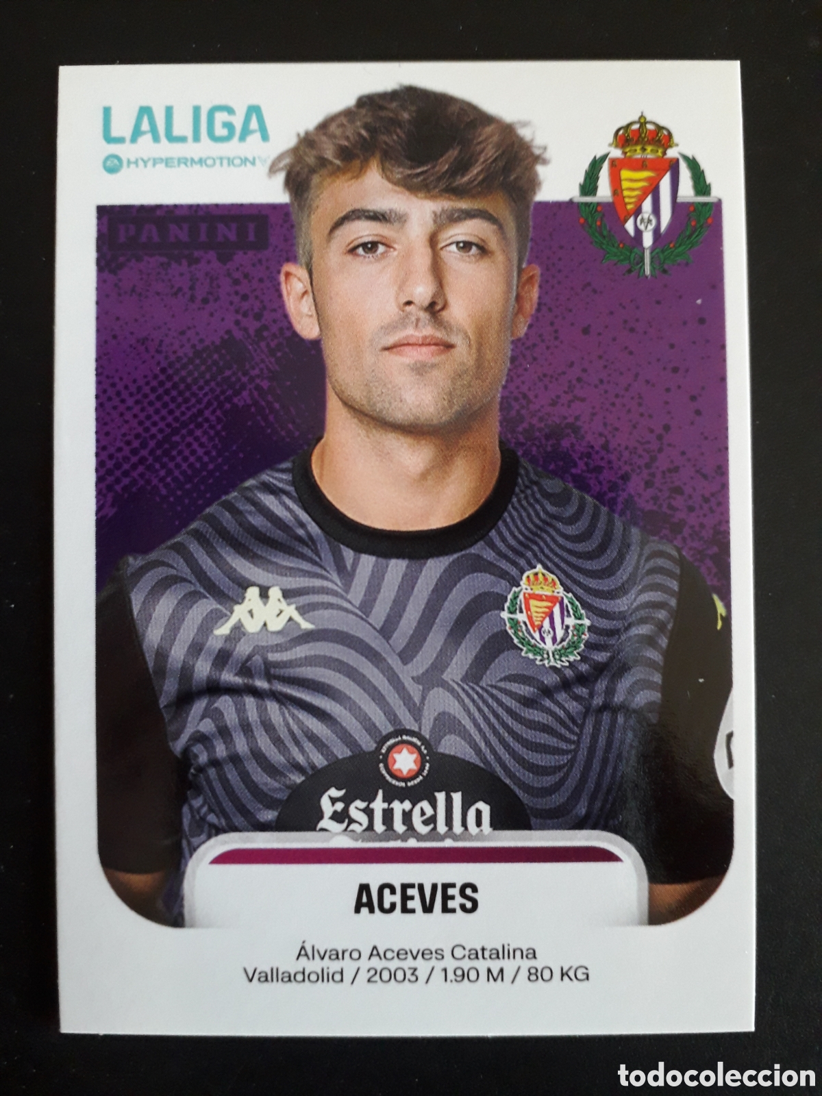 Cromos de f&uacute;tbol: ACEVES VALLADOLID N&deg; 385 LALIGA HYPERMOTION 25 26 2025 2026 PANINI SIN PEGAR PEDIDO M&Iacute;NIMO 3&euro;