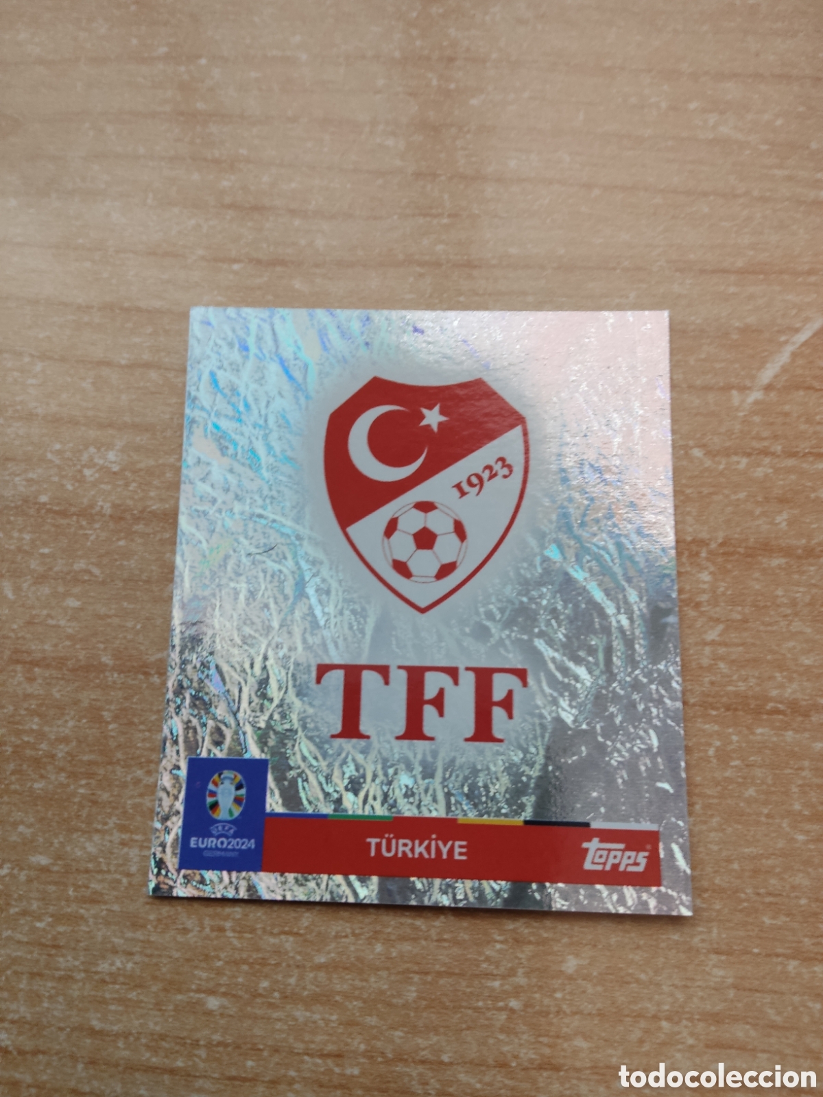 Cromos de f&uacute;tbol: 1 ESCUDO TURQUIA EURO 2024 TOPPS