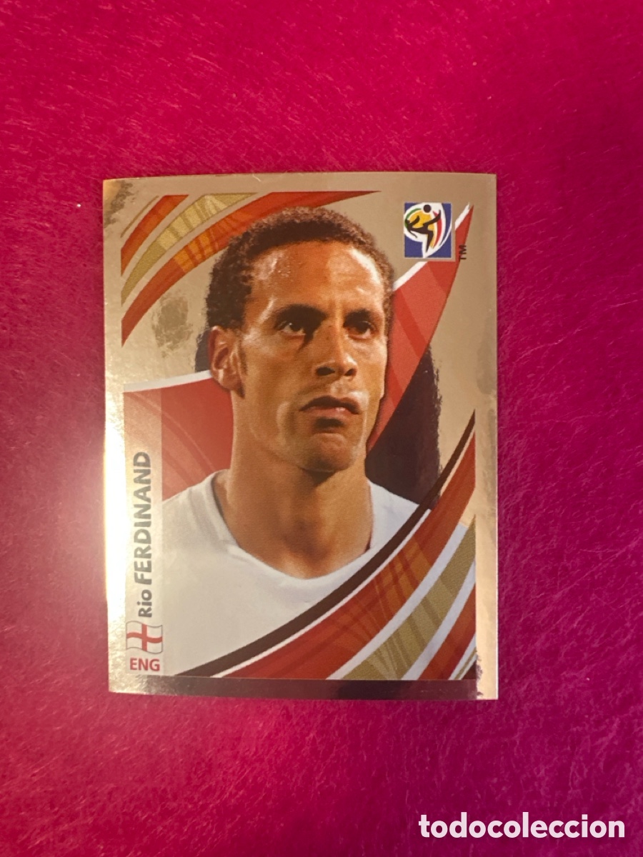 Cartes &agrave; collectionner de Football: FERDINAND(INGLATERRA) MUNDIAL SUDAFRICA 2010 SERIE ESPECIAL METALIZADA LETRA X RARO!!!