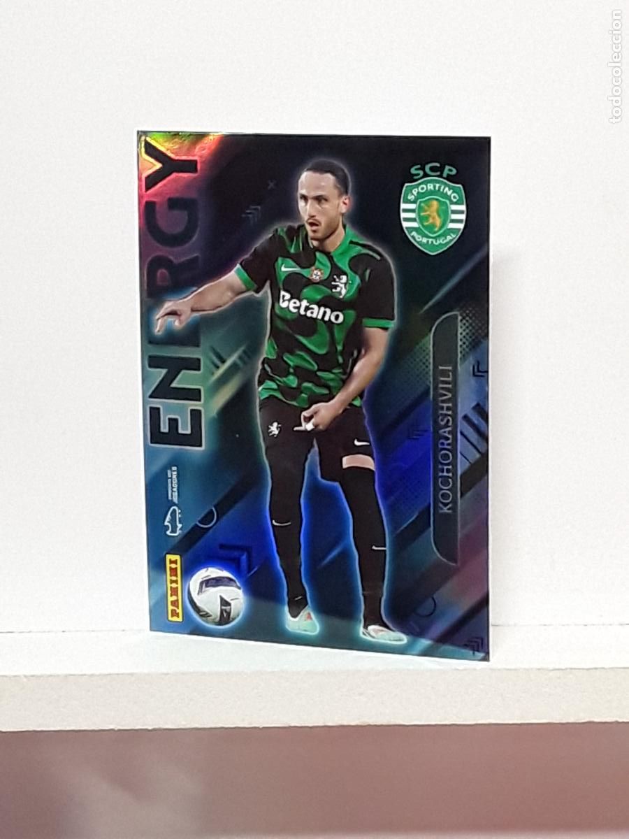 Cromos de f&uacute;tbol: PORTUGUES 2025 2026 IDOLOS 25 26 CROMO PANINI FUTEBOL N 209 SPORTING PORTUGAL ENERGY KOCHORASHVILI