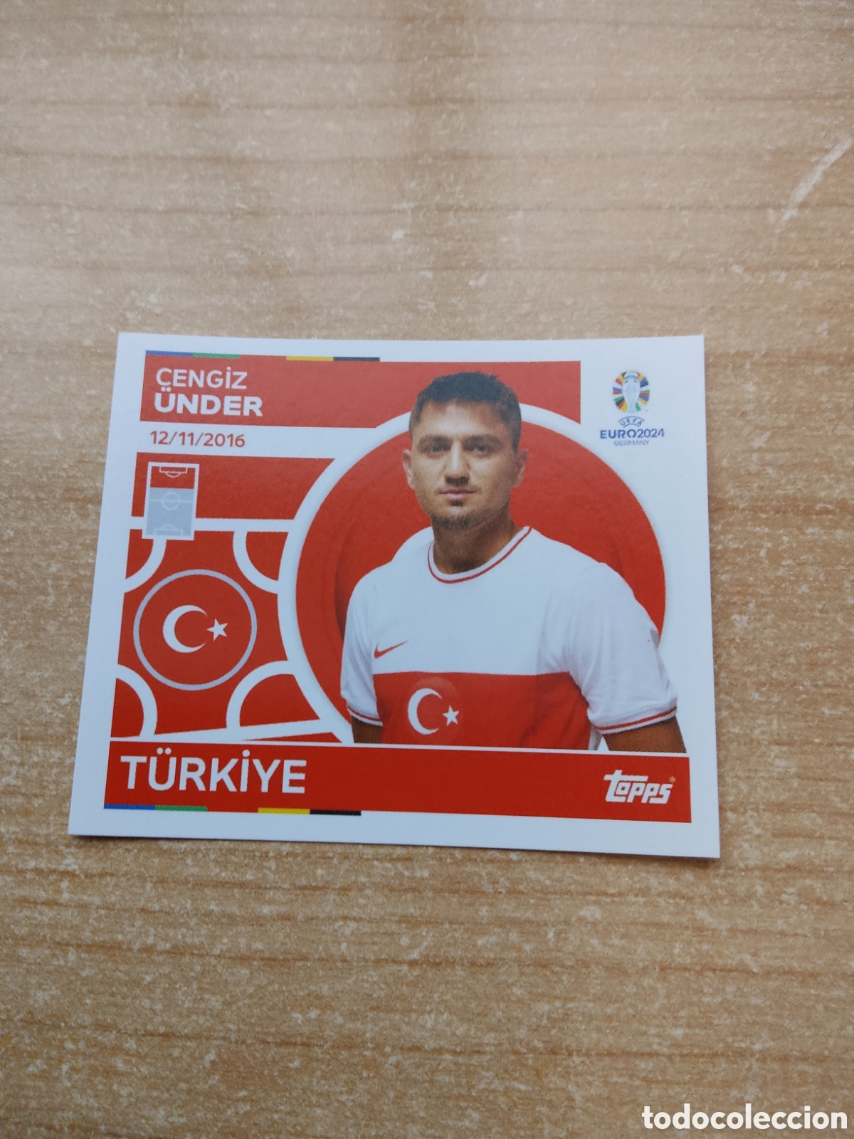 Cromos de f&uacute;tbol: 21 CENGIZ UNDER TURQUIA EURO 2024 TOPPS