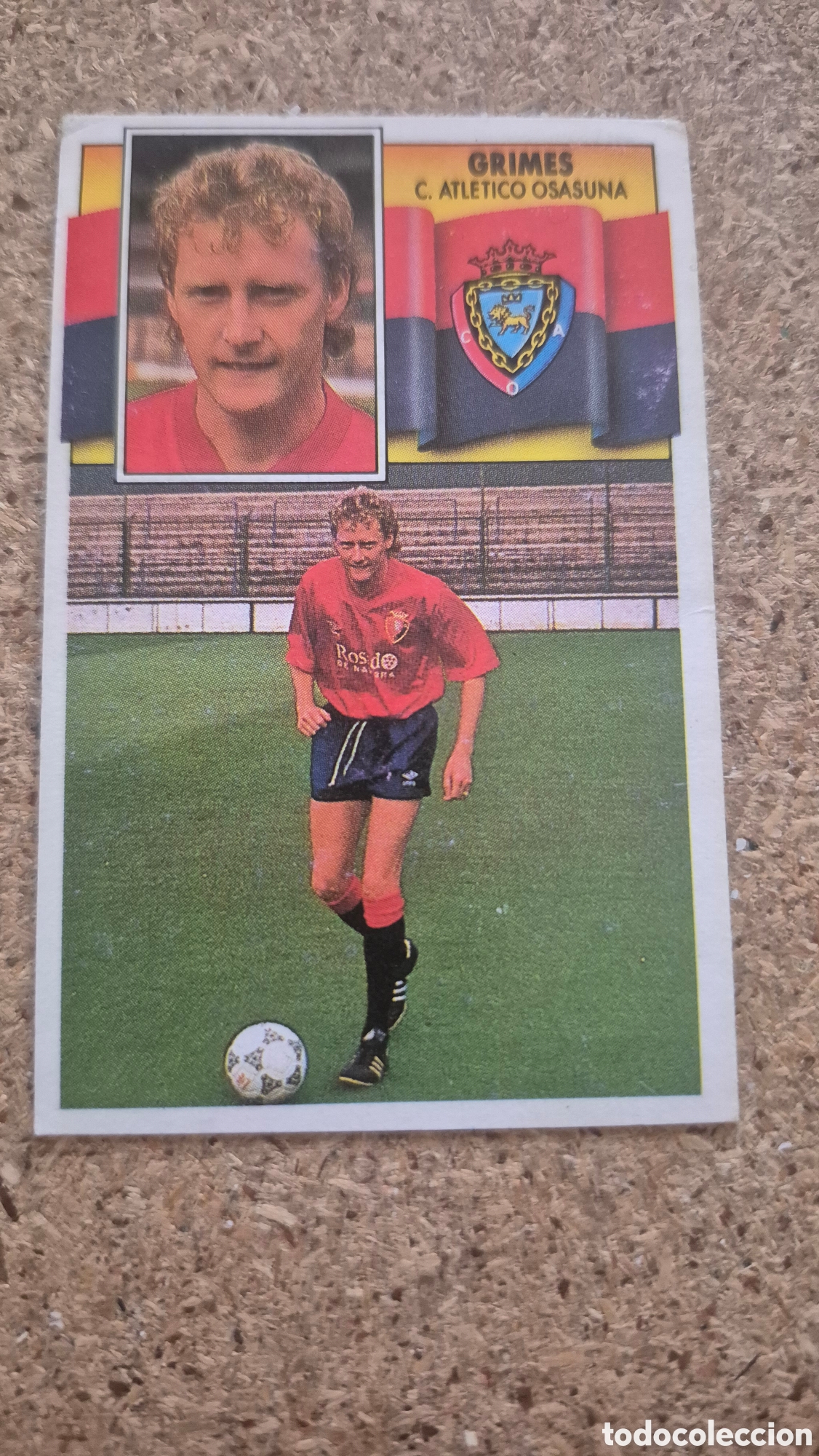 Cromos de f&uacute;tbol: GRIMES OSASUNA ESTE 1990 1991 CROMO FUTBOL LIGA 90 91 - DESPEGADO - A37 PG37 COLOCA