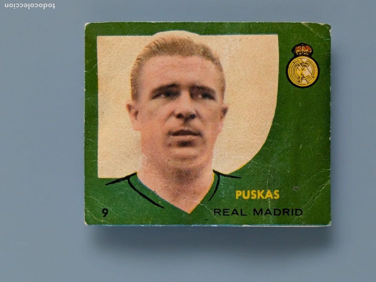 Cromos de f&uacute;tbol: RARO CROMO RARE CARD PUSKAS REAL MADRID CAMPEONES 1958 1959 BRUGUERA FOOTBAL STAR HUNGARY FUTBOL