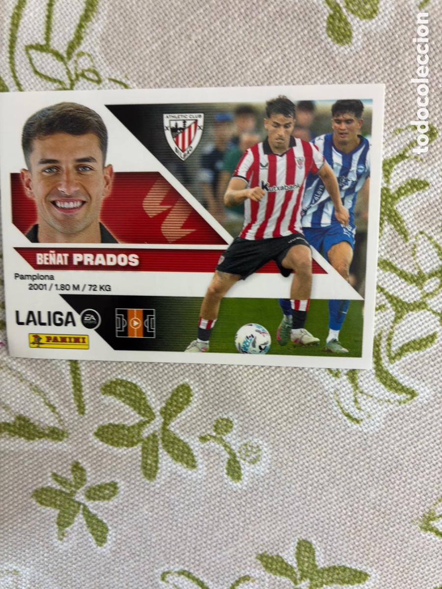 Cromos de f&uacute;tbol: Cromo Be&ntilde;at Prados (Athletic Club) N&ordm; 13 BIS - Liga Este 2026-27 Panini (Coloca / Sin Pegar)