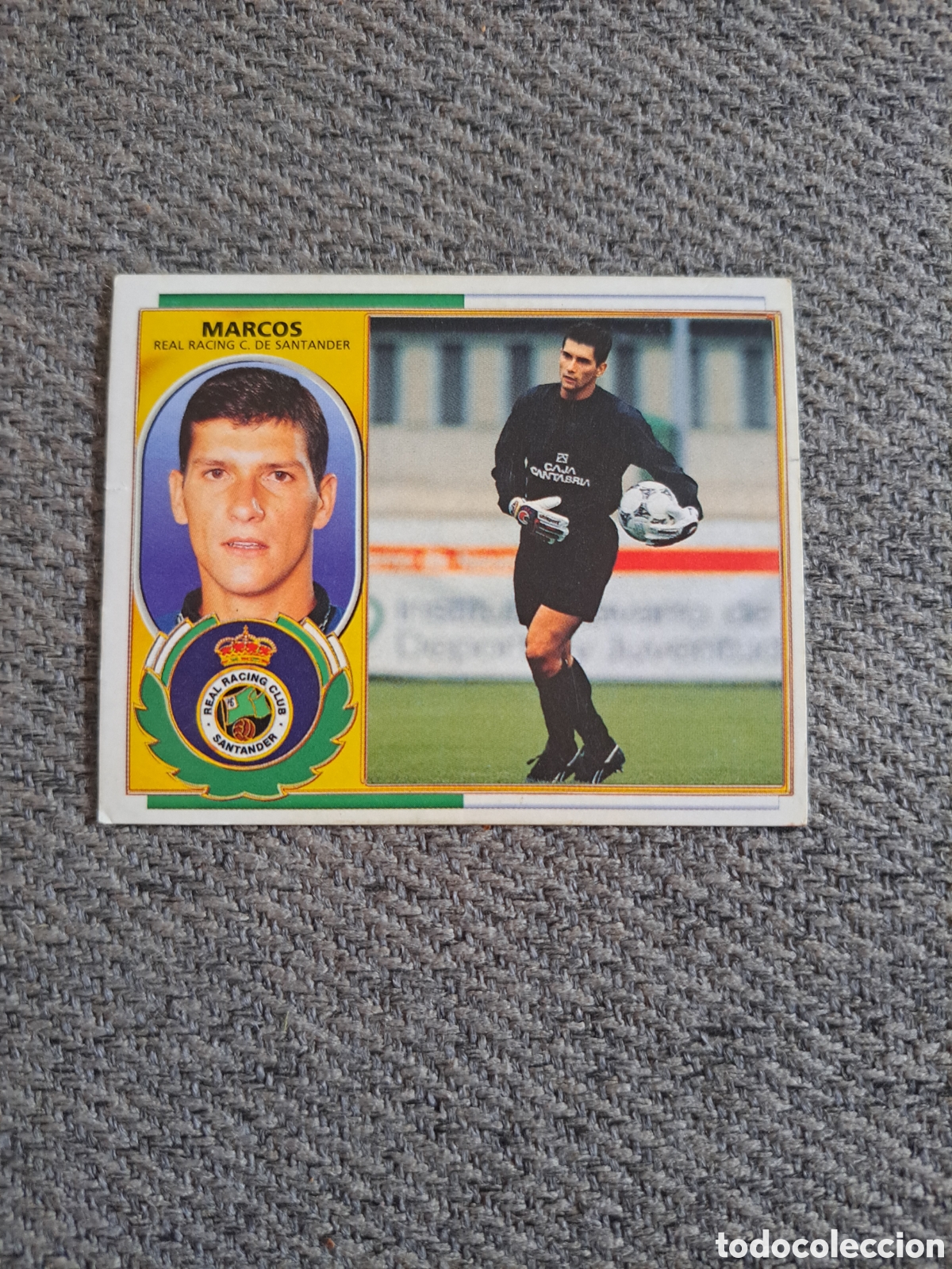Cromos de f&uacute;tbol: Marcos (Fichaje N&deg;2 BIS) Racing de Santander. Liga Este 96-97