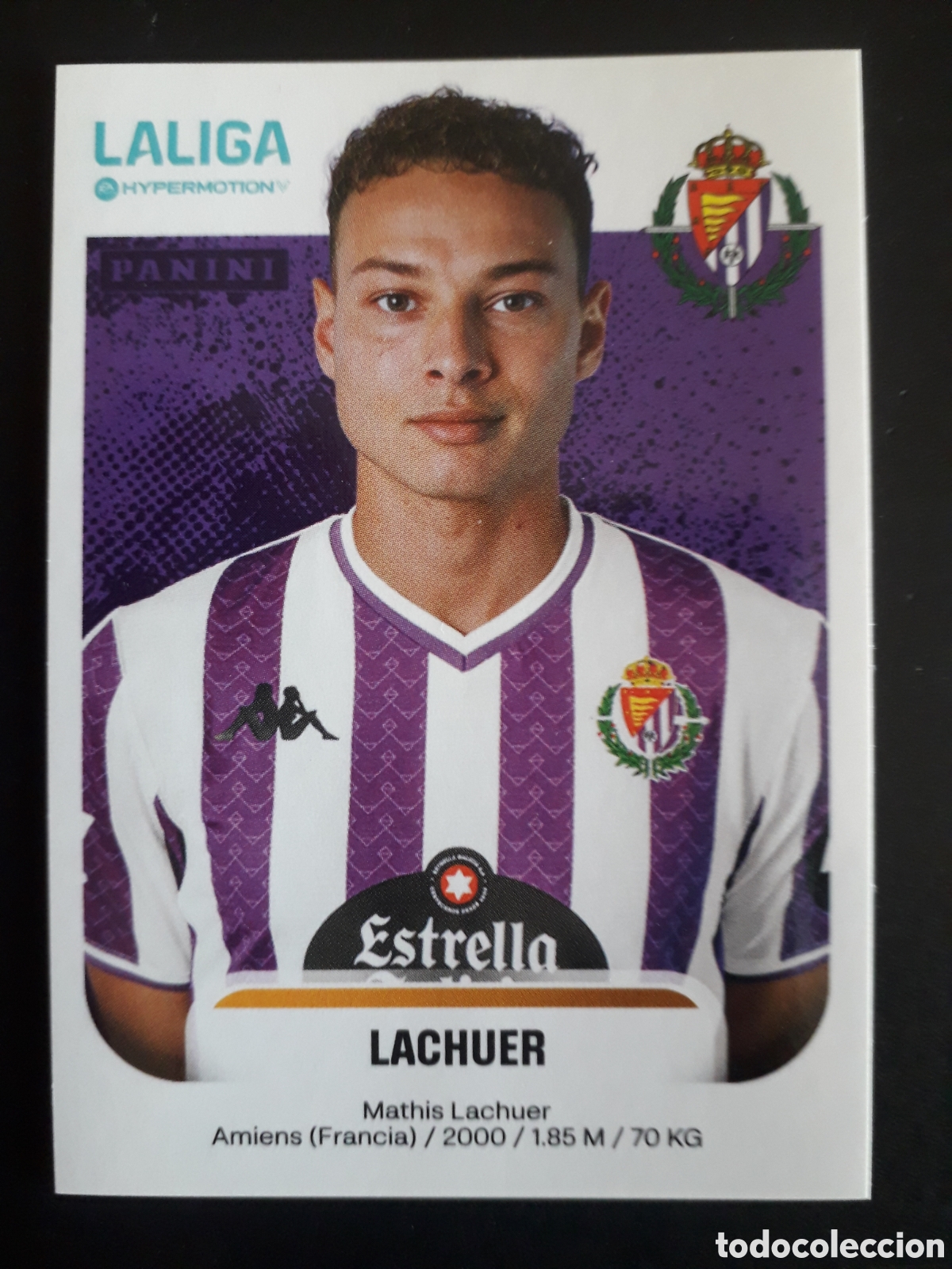 Cromos de f&uacute;tbol: LACHUER VALLADOLID N&deg; 393 LALIGA HYPERMOTION 25 26 2025 2026 PANINI SIN PEGAR PEDIDO M&Iacute;NIMO 3&euro;