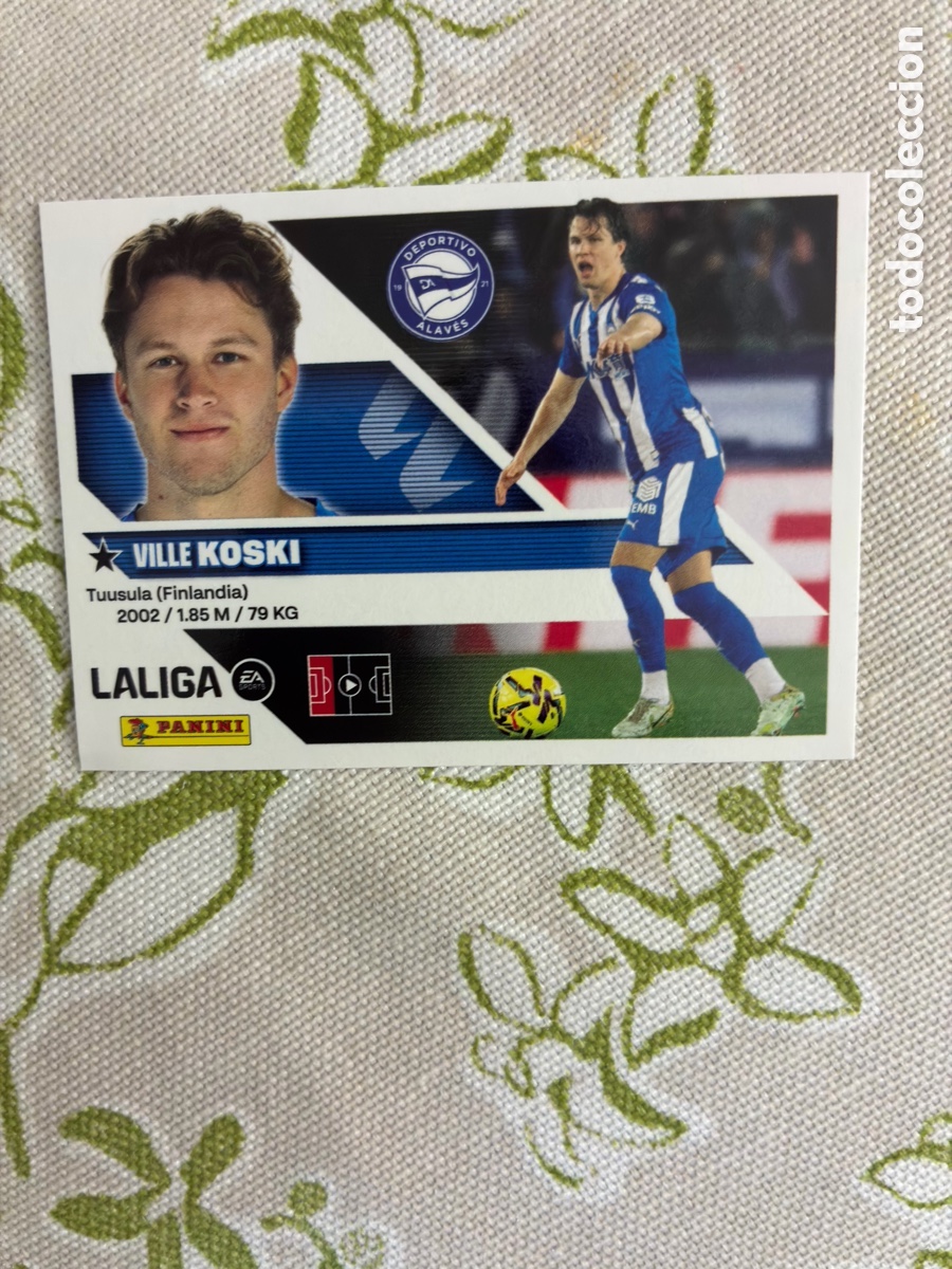 Cromos de f&uacute;tbol: Cromo Ville Koski (Deportivo Alav&eacute;s) N&ordm; 6 - Colecci&oacute;n Este LIGA 2026-27 Panini (Sin Pegar)