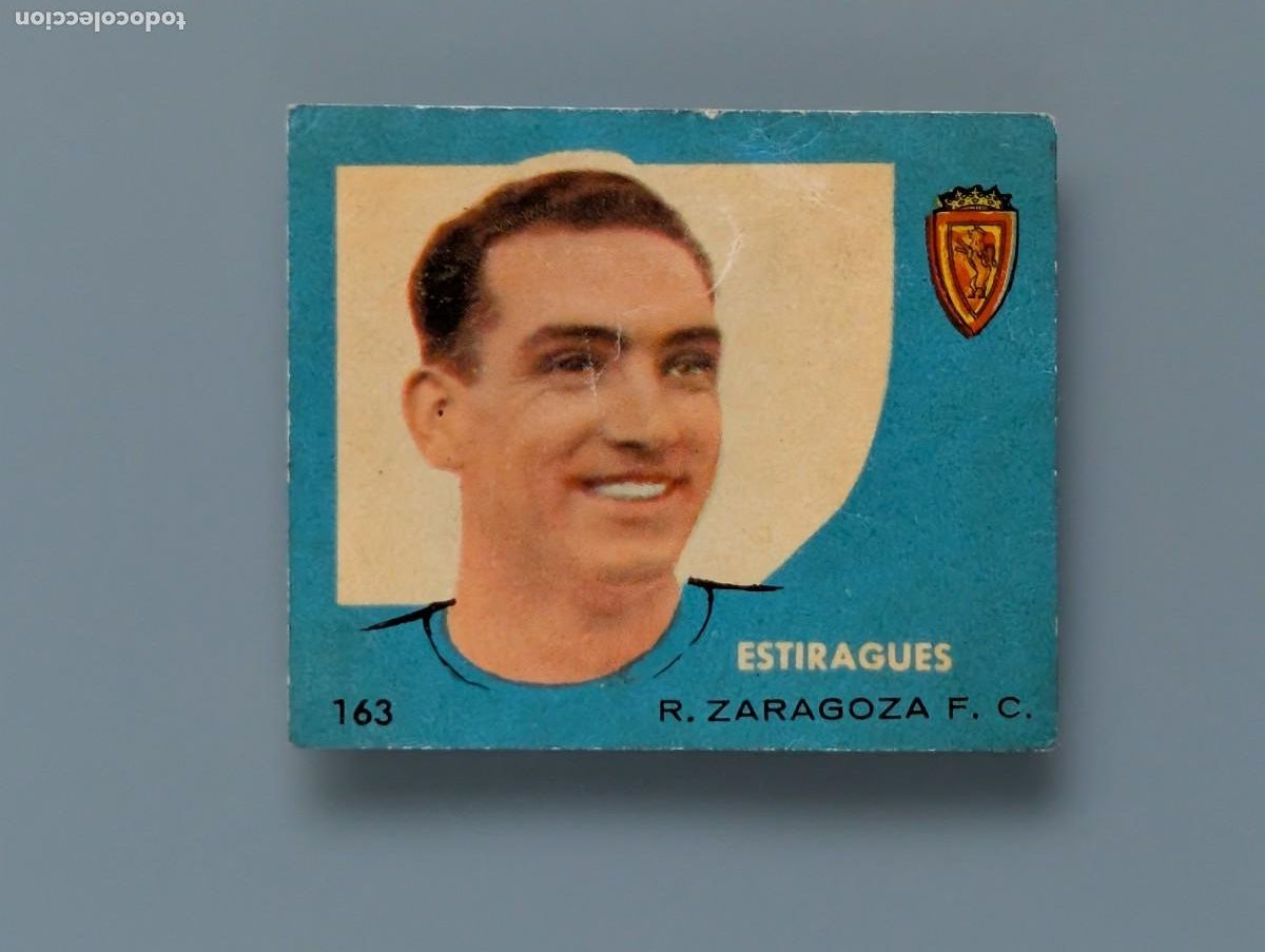 Cromos de f&uacute;tbol: RARO CROMO ESTIRAGUES ZARAGOZA ALBUM CAMPEONES 1958 BRUGUERA 1959 FOOTBALL 58/59 FUTBOL ARAGON