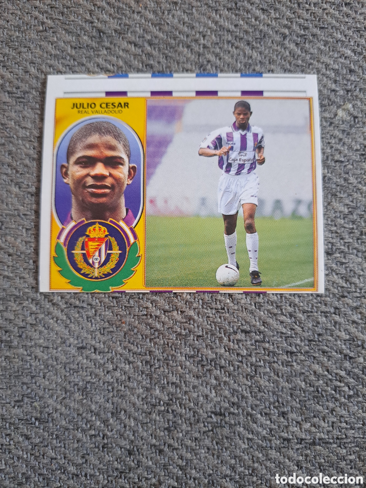Cromos de f&uacute;tbol: Julio C&eacute;sar(Coloca) Valladolid. Liga Este 96-97