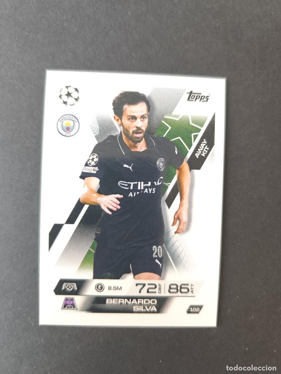 Football Stickers: 102 BERNARDO SILVA MANCHESTER CITY MATCH ATTAX EXTRA 2025 2026 25 26 TOPPS
