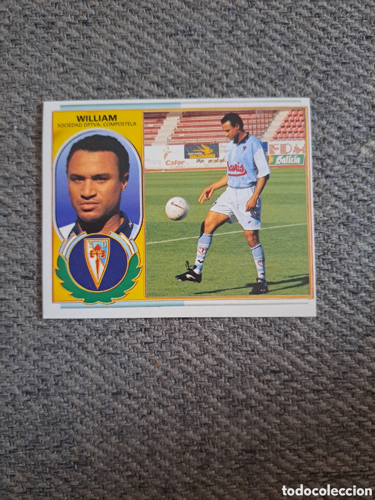 Football Stickers: William (Fichaje N &deg;1 BIS) Compostela. Liga Este 96-97