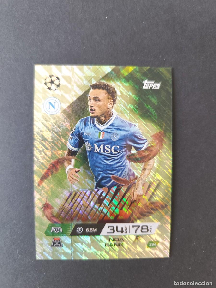 Football Stickers: 194 NOA LANG NAPOLES NAPOLI WINGMAN MATCH ATTAX EXTRA 2025 2026 25 26 TOPPS