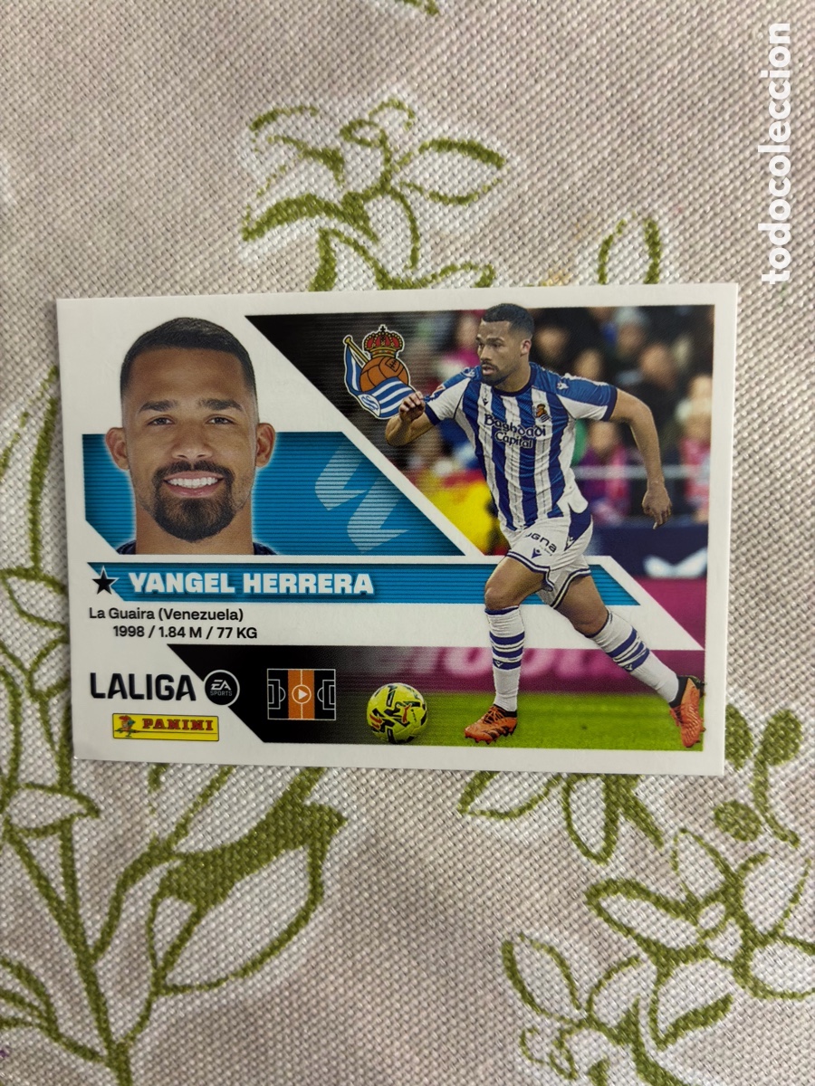 Cromos de Futebol: Cromo Yangel Herrera (Real Sociedad) N&ordm; 13A - Colecci&oacute;n Este LIGA 2026-27 Panini (Sin Pegar)