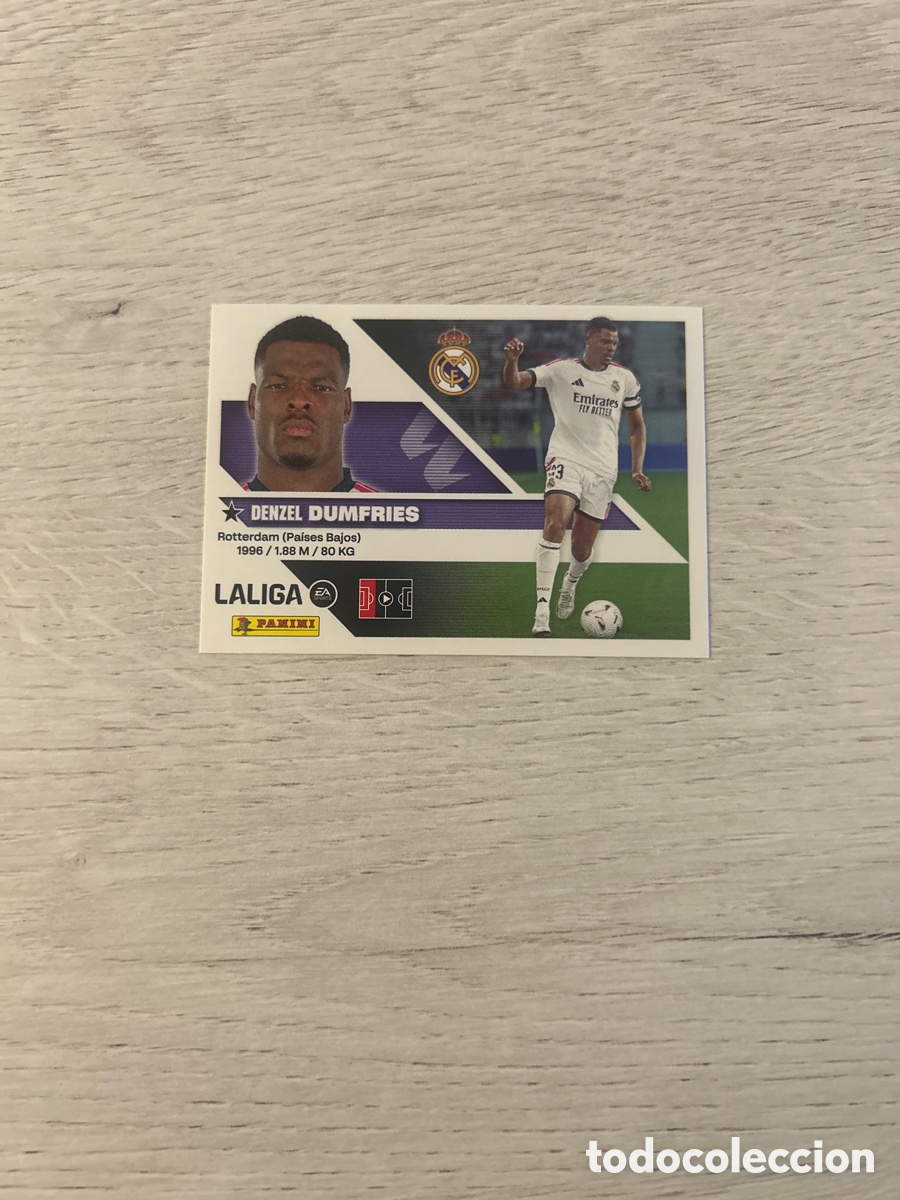 Figurine di Calcio: Dumfries 3 &Uacute;ltimos Fichajes Real Madrid Segunda 2 Edici&oacute;n Liga Este 2026/27 26-27 Panini