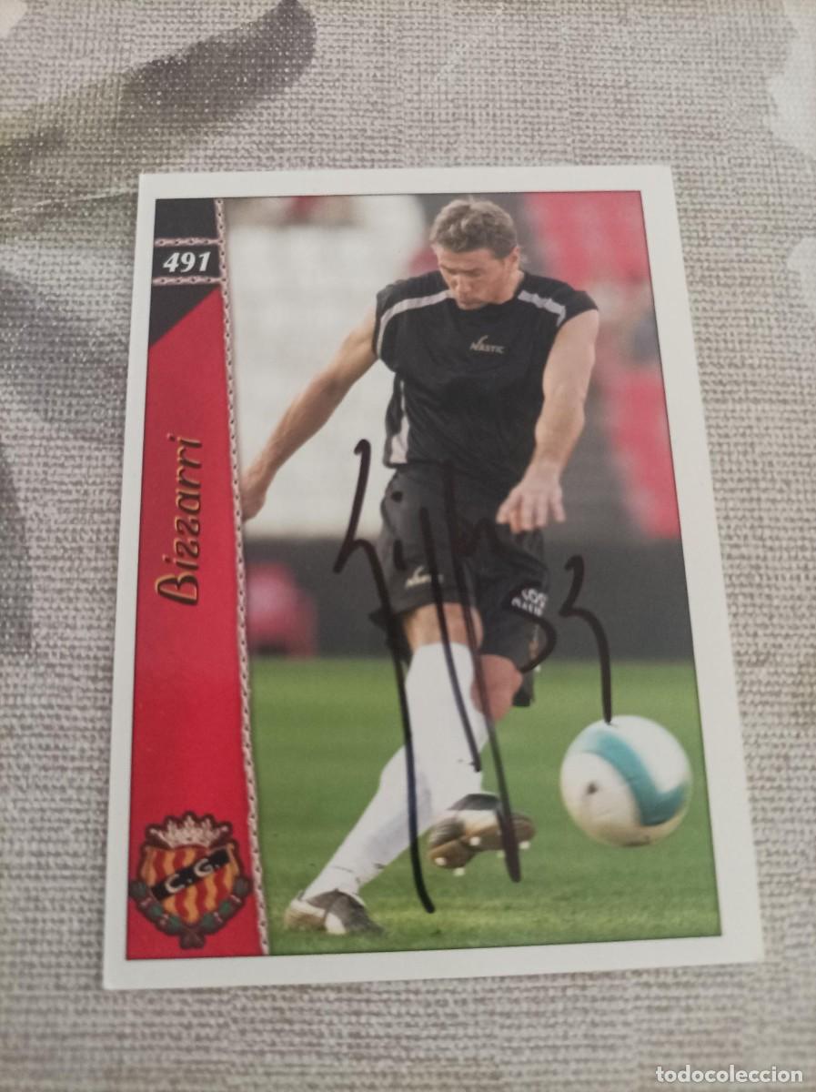 Figurine di Calcio: Cromo futbol firmado Bizarri