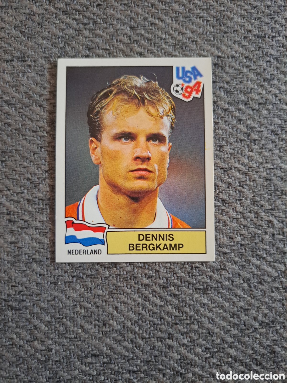 Cromos de f&uacute;tbol: Bergkamp. N&deg;431. Holanda. Mundial USA 94 Panini.