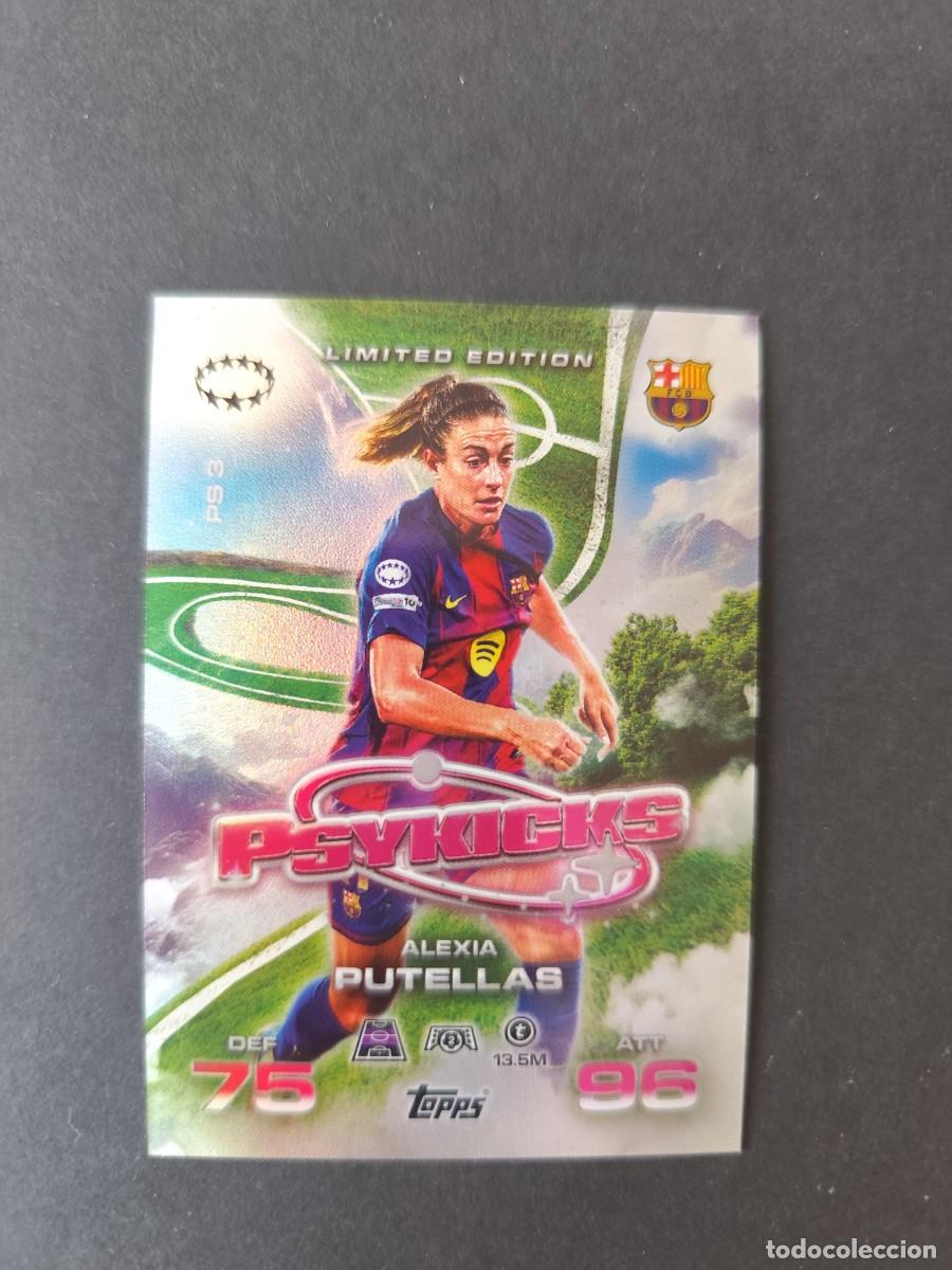 Cromos de f&uacute;tbol: ALEXIA PUTELLAS BARCELONA PSYKICKS LIMITED EDITION LIMITADA MATCH ATTAX EXTRA 2025 2026 25 26 TOPPS