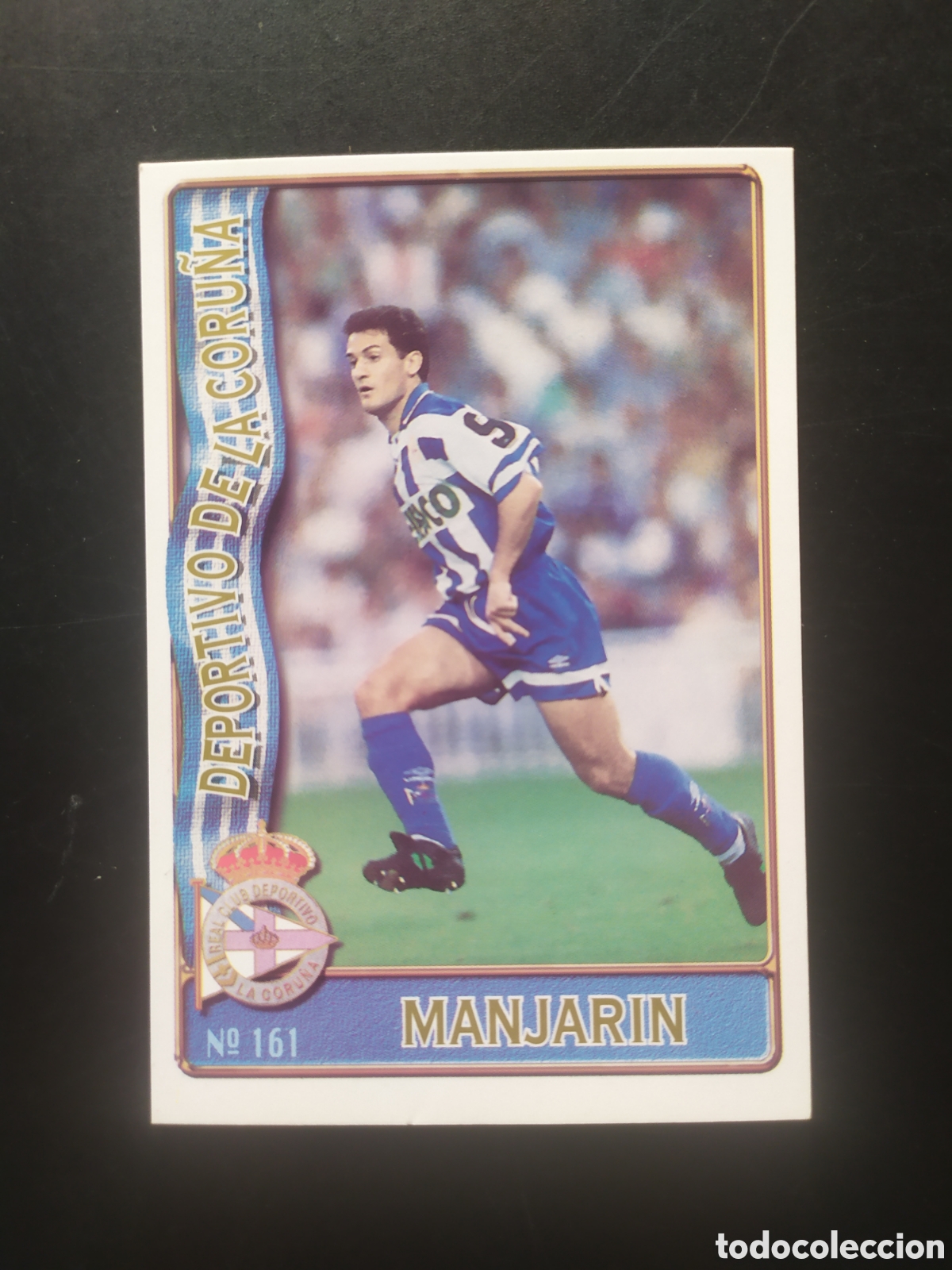 Figurine di Calcio: Mundicromo fichas Liga 1996 1997 96 97 Manjarin n&deg; 161 Deportivo Coru&ntilde;a