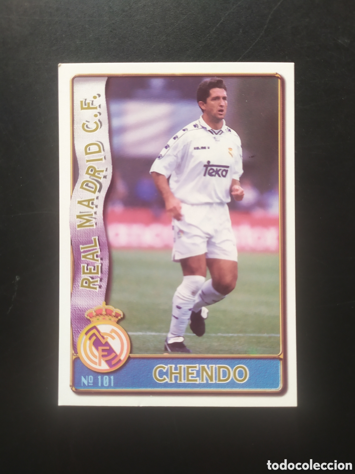 Cromos de f&uacute;tbol: Mundicromo fichas Liga 1996 1997 96 97 Chendo n&deg; 101 Real Madrid