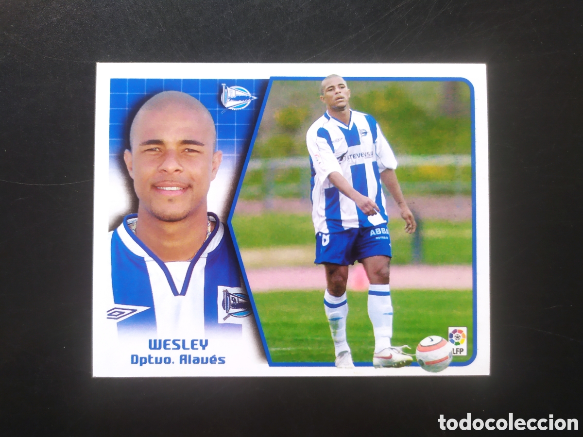 Figurine di Calcio: Liga este 2005 2006 05 06 panini Wesley coloca Alaves