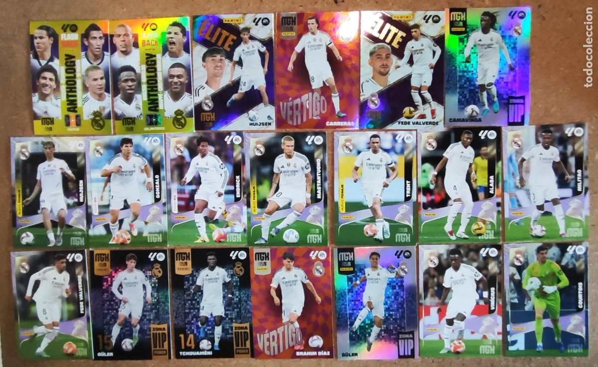 Football Stickers: MEGACRACKS 25/26 LOTE DE 20 CARTAS DEL REAL MADRID CON ESECIALES # PANINI 25/26