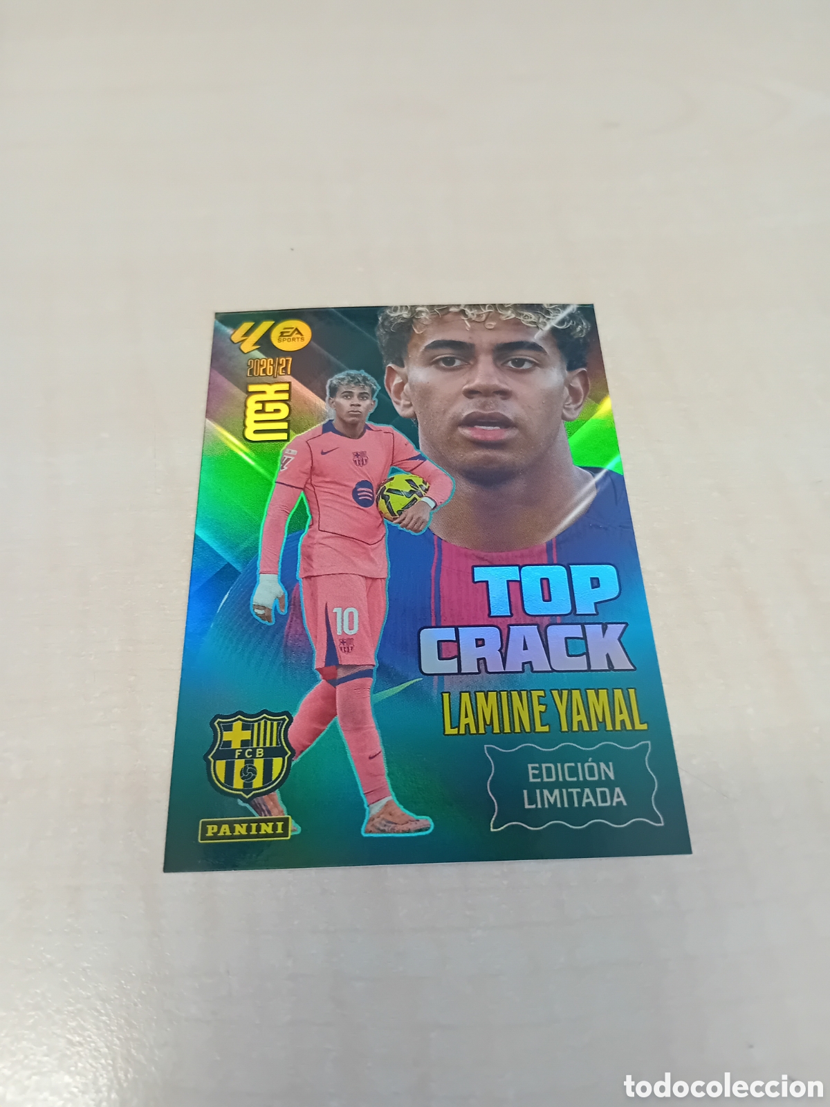 Cromos de f&uacute;tbol: Lamine Yamal Top Crack Edici&oacute;n limitada Megacracks MGK 26 27 2026 2027 Panini Nuevo