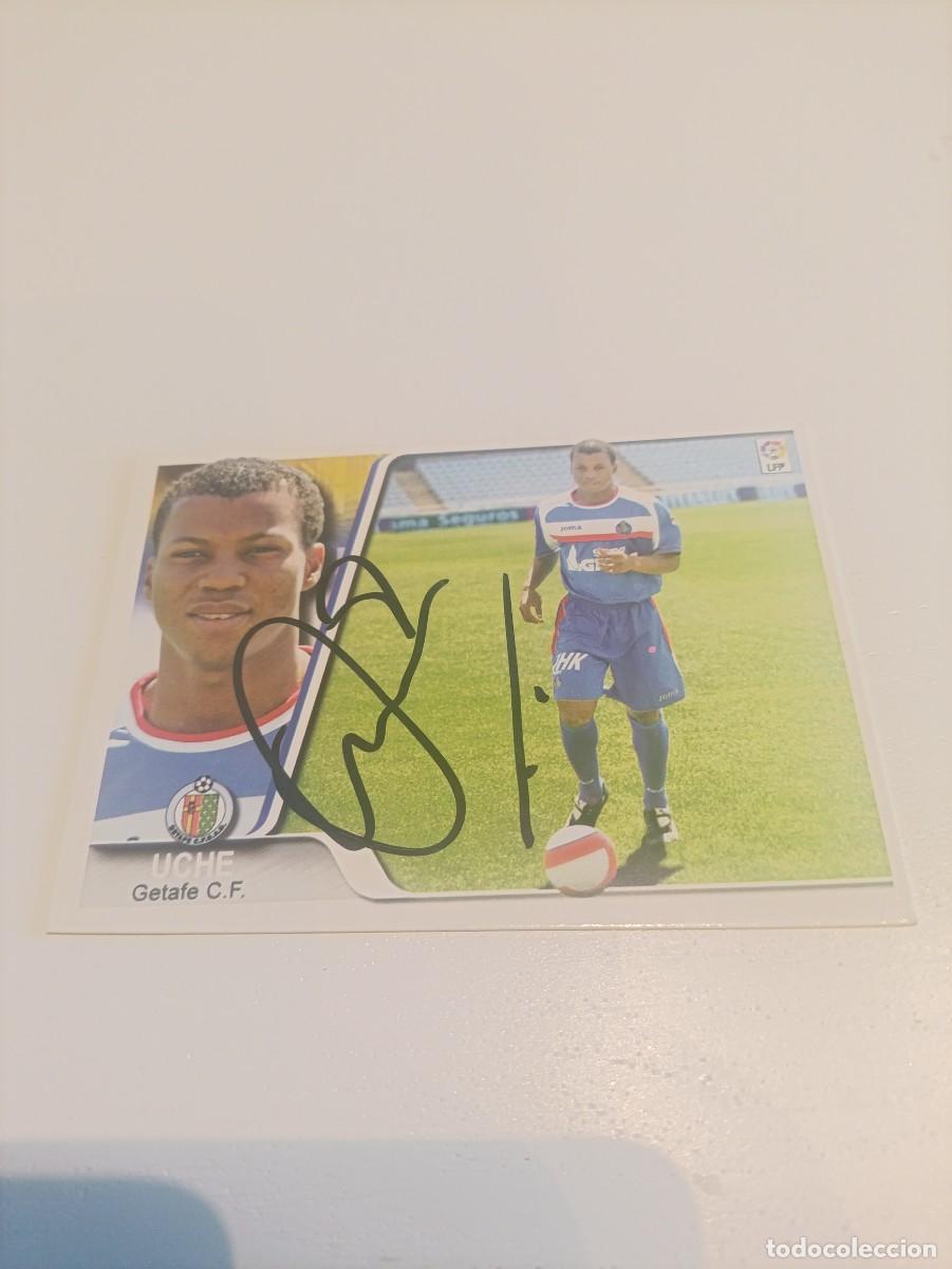 Cromos de f&uacute;tbol: Auto original de Uche Getafe
