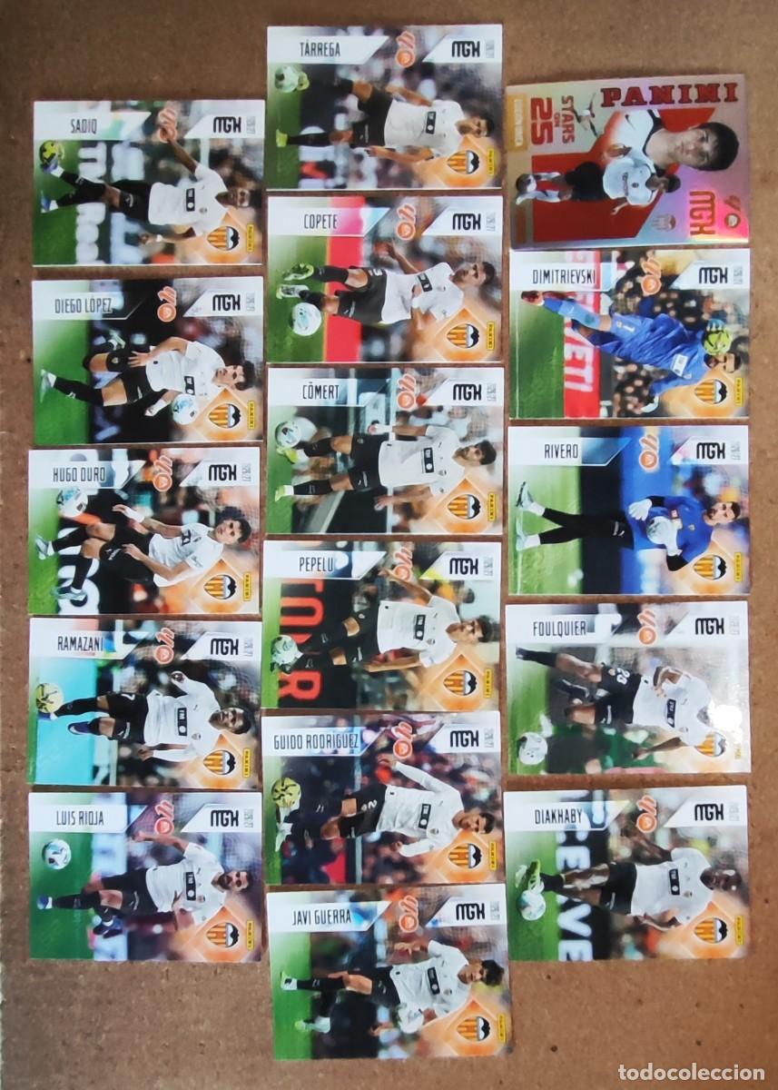 Cromos de f&uacute;tbol: MEGACRACKS 26/27 LOTE DE 16 CARTAS DEL VALENCIA CON VILLA # PANINI 26/27