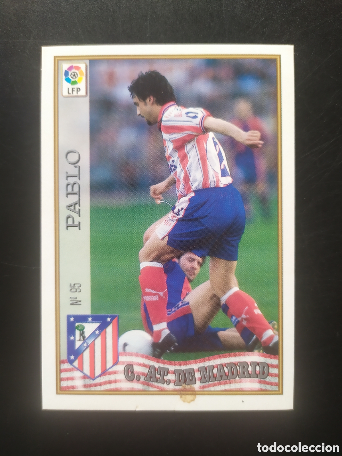 Cromos de f&uacute;tbol: Mundicromo fichas Liga 1997 1998 97 98 Pablo n&deg; 95 Atl&eacute;tico Madrid