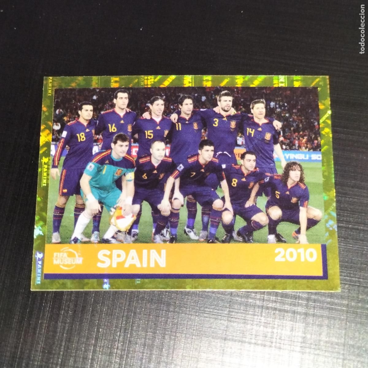 Cromos de f&uacute;tbol: FWC 28 SELECCION EQUIPO ESPA&Ntilde;A CAMPEON 2010 CROMO STICKER MUNDIAL QTAR 22 2022 FIFA WORLD CUP PANINI