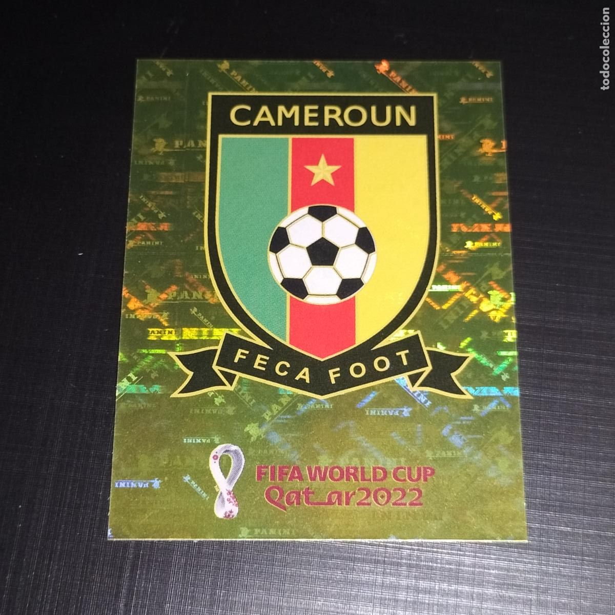 Figurine di Calcio: CMR 2 ESCUDO LOGO CAMERUN CROMOS STICKER MUNDIAL QTAR 22 2022 FIFA WORLD CUP PANINI