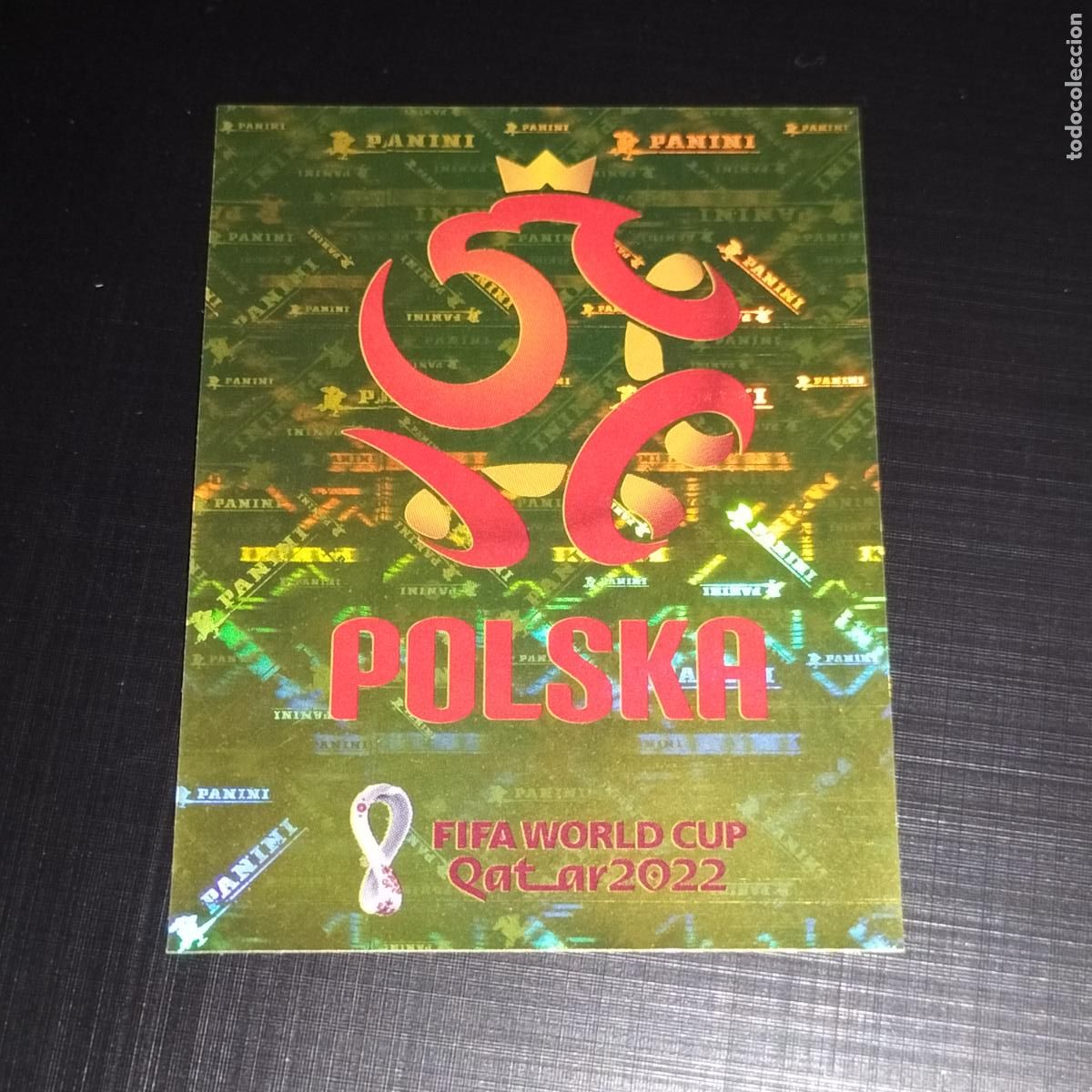 Cromos de f&uacute;tbol: POL 2 ESCUDO LOGO POLONIA CROMOS STICKER MUNDIAL QTAR 22 2022 FIFA WORLD CUP PANINI