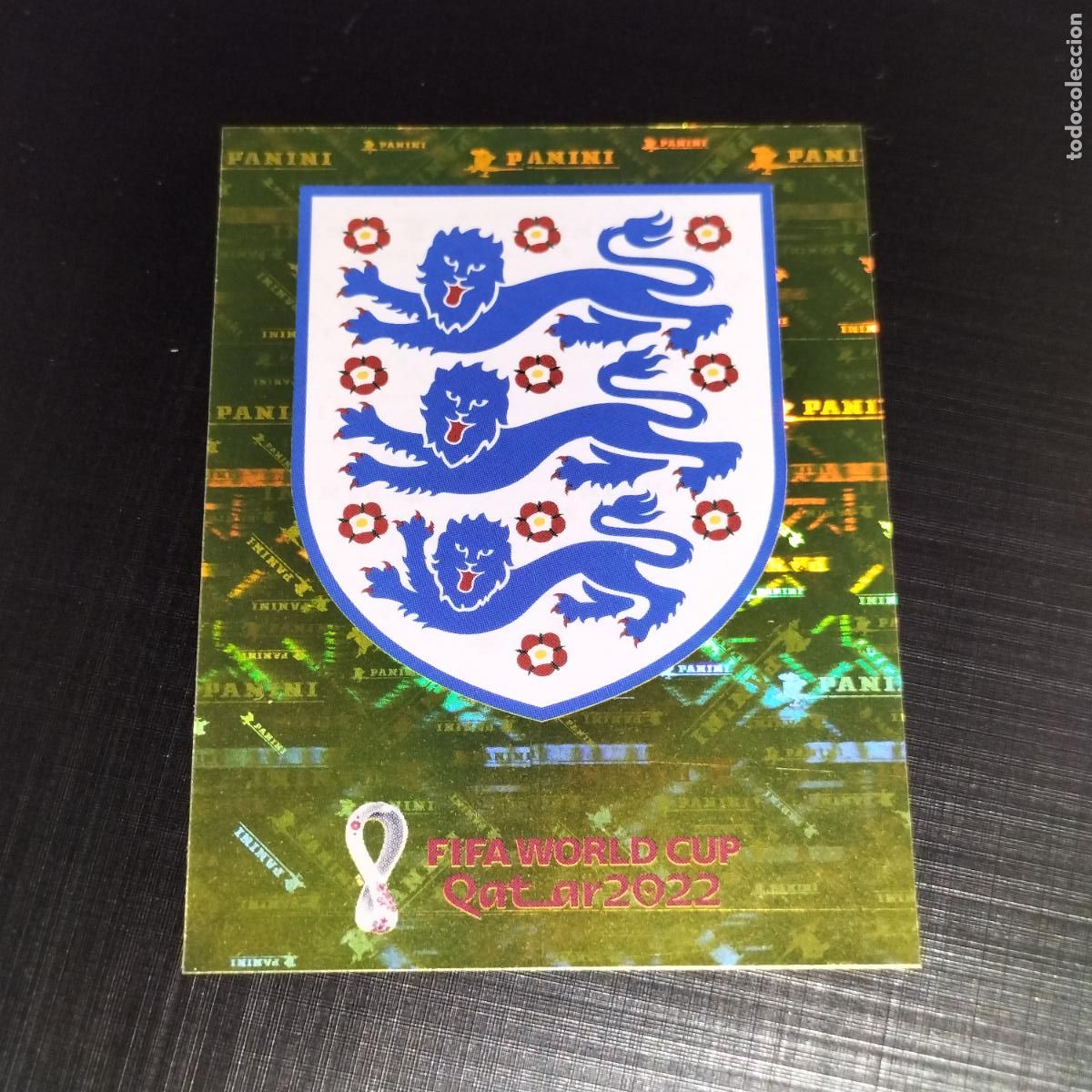 Cromos de f&uacute;tbol: ENG 2 ESCUDO LOGO INGLATERRA CROMOS STICKER MUNDIAL QTAR 22 2022 FIFA WORLD CUP PANINI