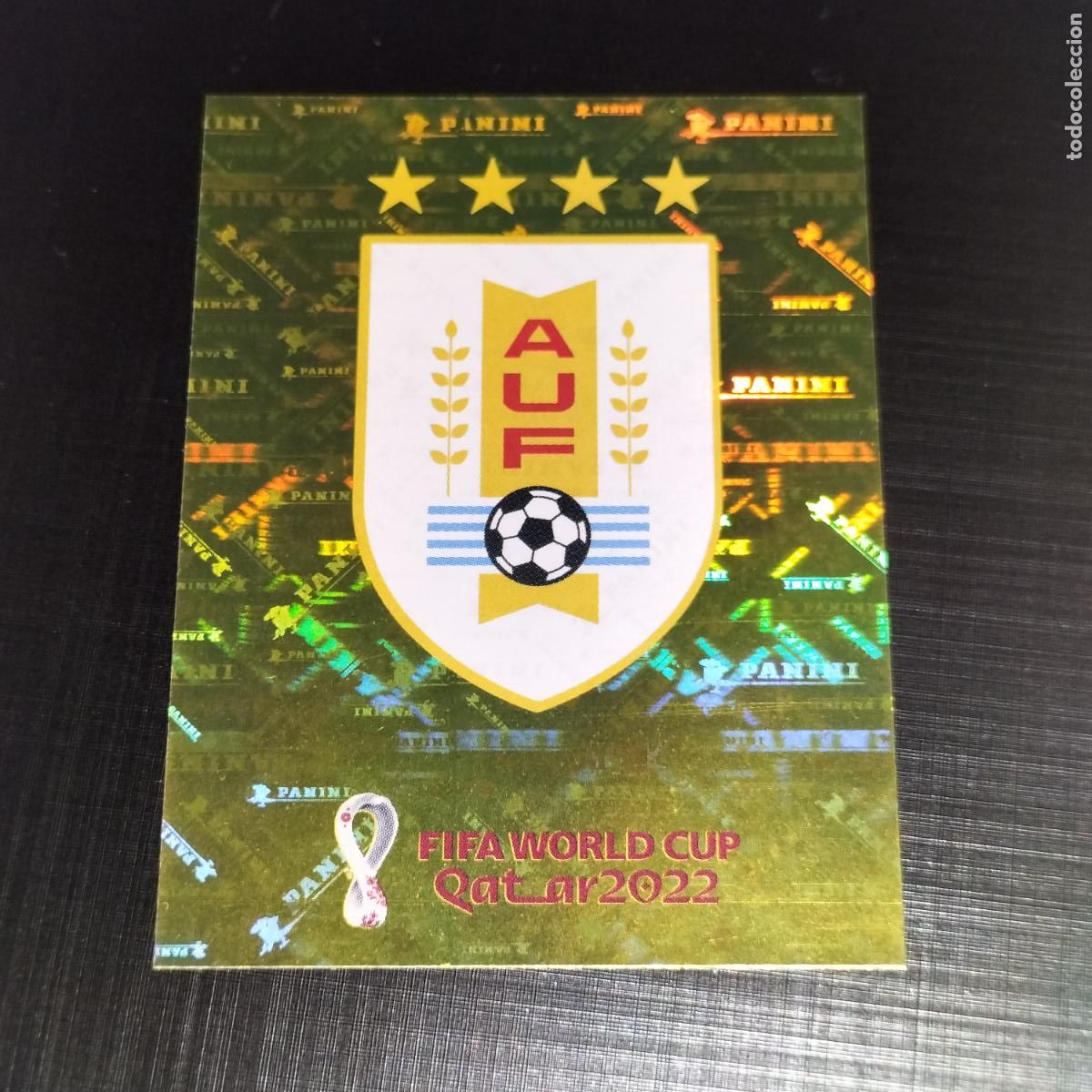 Cromos de f&uacute;tbol: URU 2 ESCUDO LOGO URUGUAY CROMOS STICKER MUNDIAL QTAR 22 2022 FIFA WORLD CUP PANINI