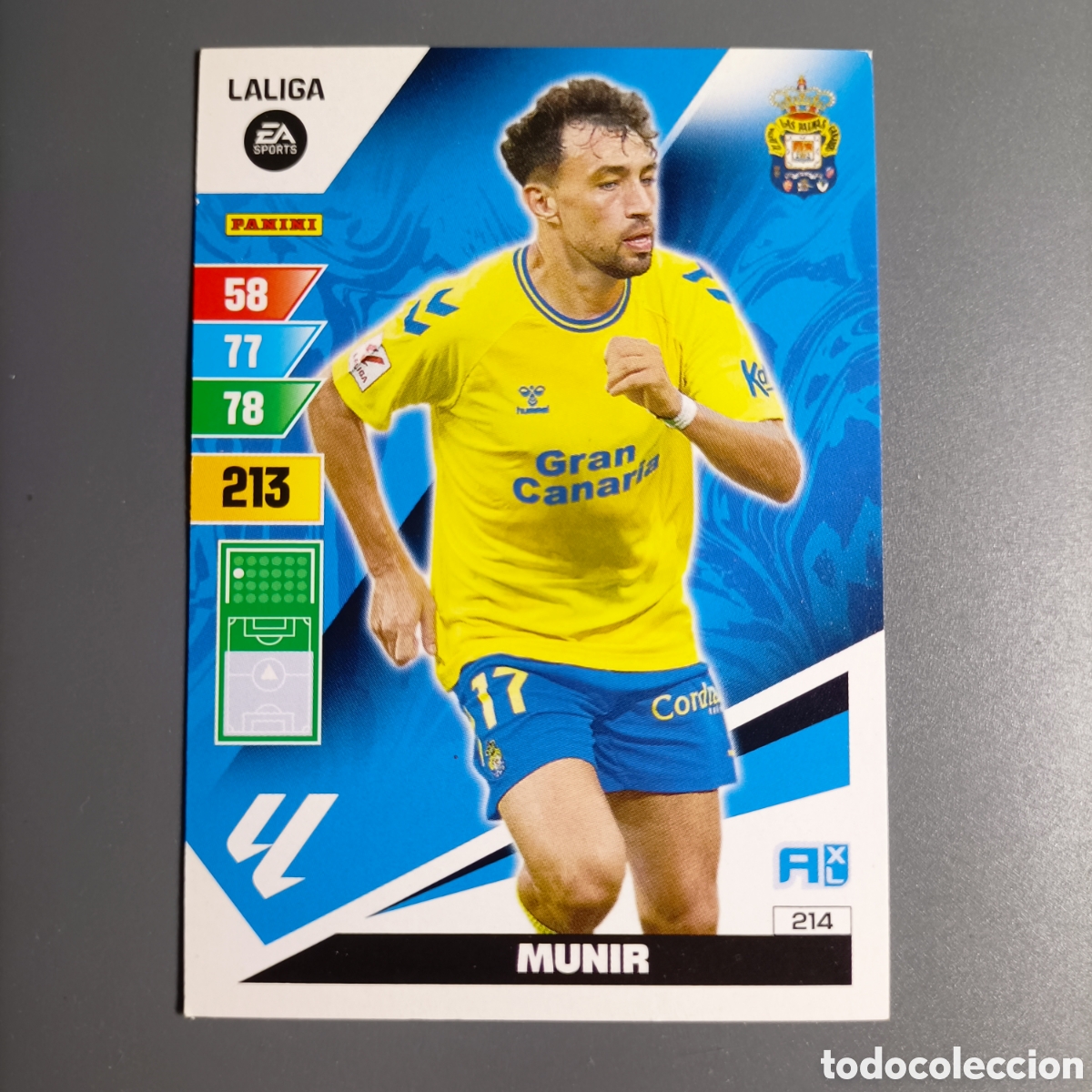 Cartes &agrave; collectionner de Football: ADRENALYN. LIGA 2023-2024 (LAS PALMAS) №214 MUNIR