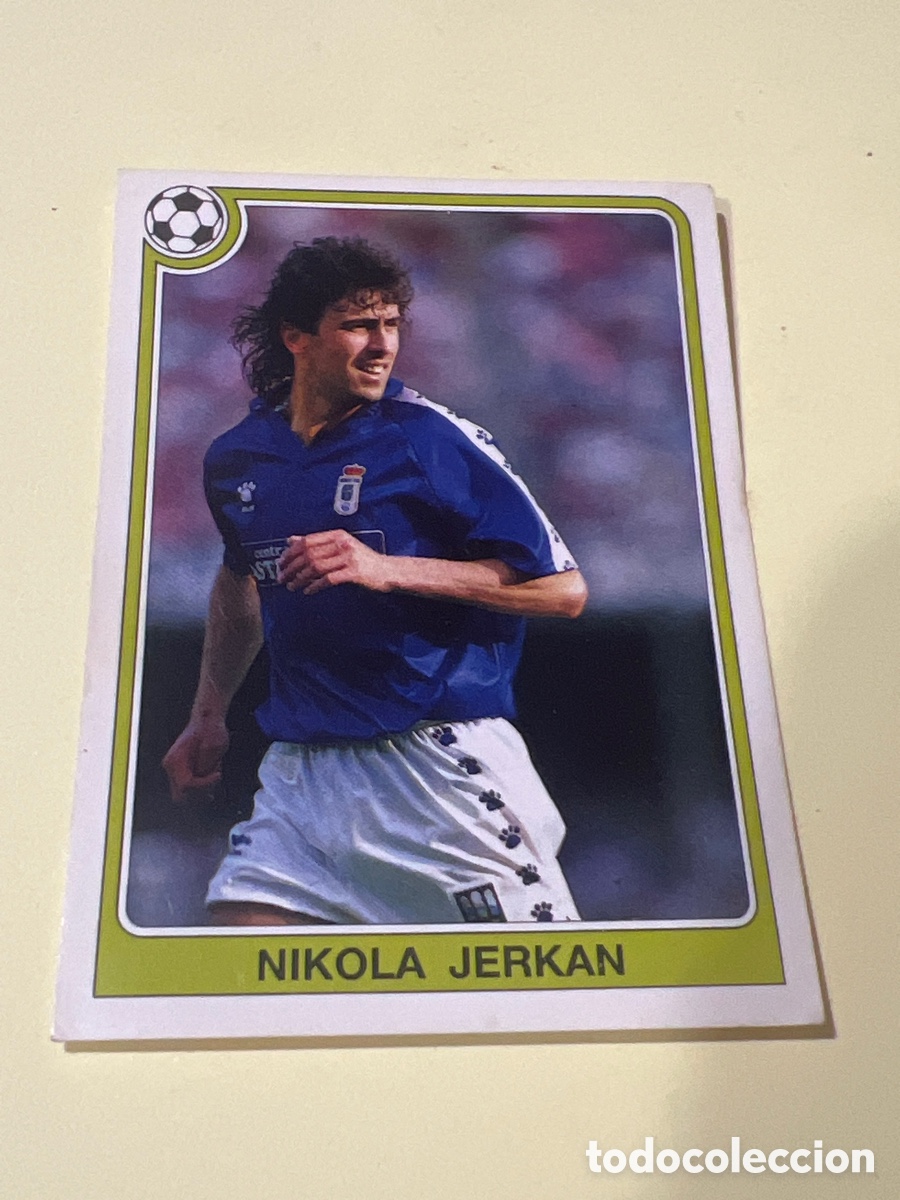 Cromos de f&uacute;tbol: C6560. NIKOLA JERKAN OVIEDO FUTBOL 92 93 LIGA PANINI NUNCA PEGADO SIN DESPEGAR
