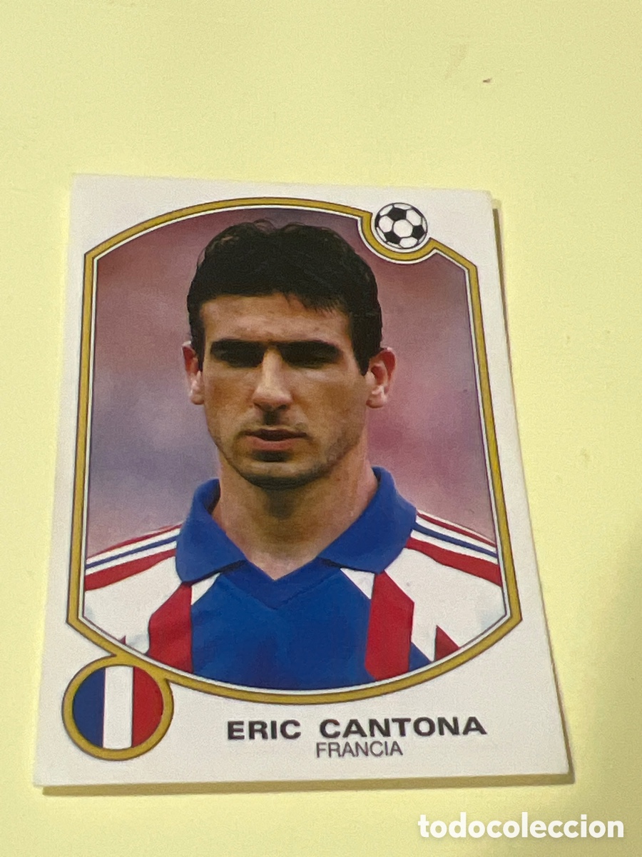 Football Stickers: C6627. 189 ERIC CANTONA (FRANCIA) - CROMO LIGA 1992 1993 PANINI 92 93 - NUNCA PEGADO