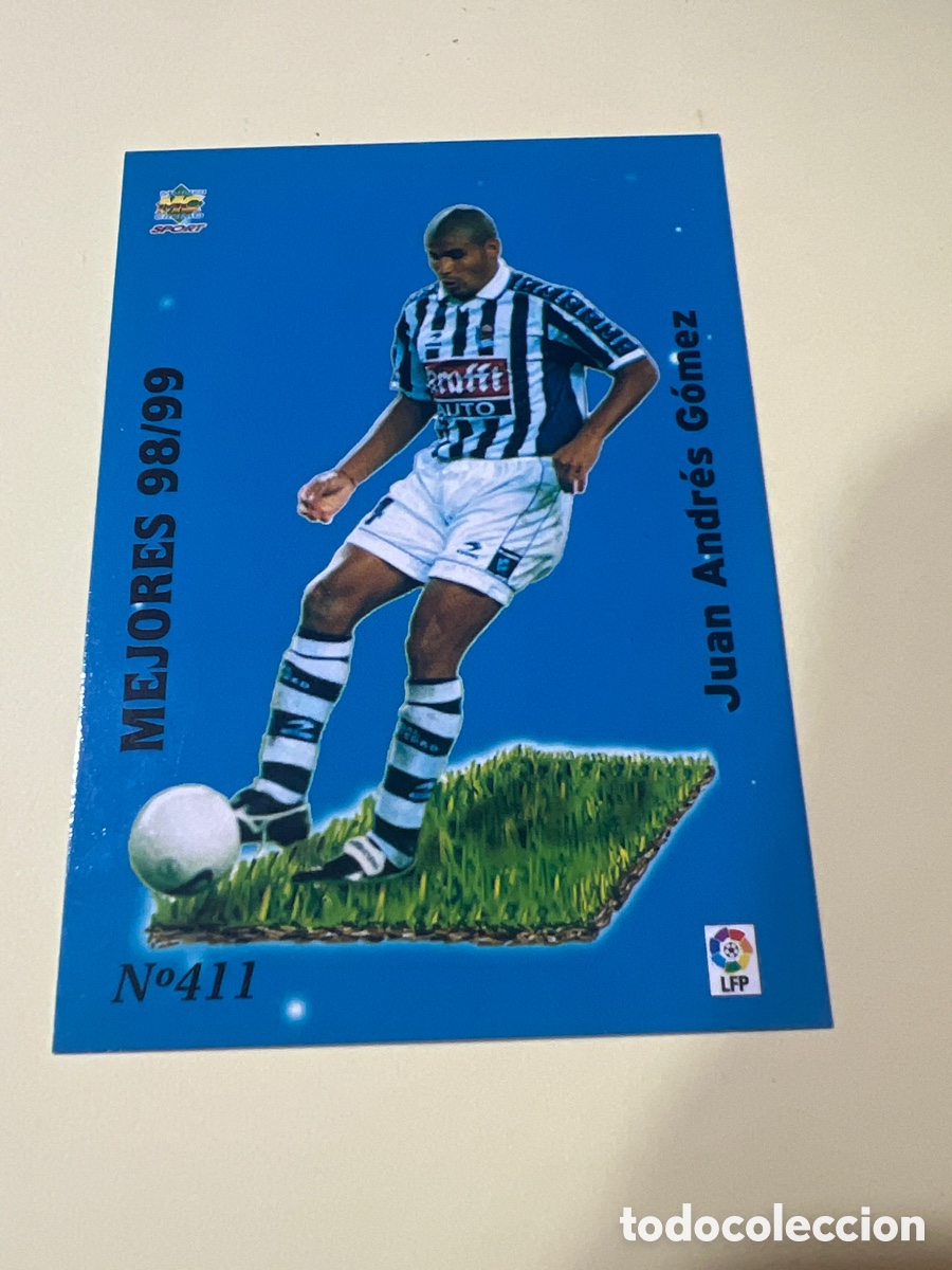 Cromos de f&uacute;tbol: C6639. 411 JUAN GOMEZ REAL SOCIEDAD MUNDICROMO 1999 2000 CROMO LIGA 99 00 FUTBOL