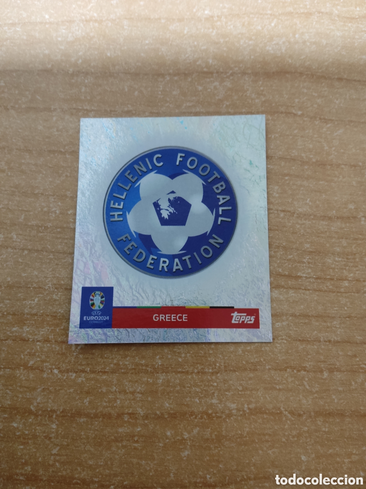 Cromos de f&uacute;tbol: 1 ESCUDO GRECIA EURO 2024 TOPPS