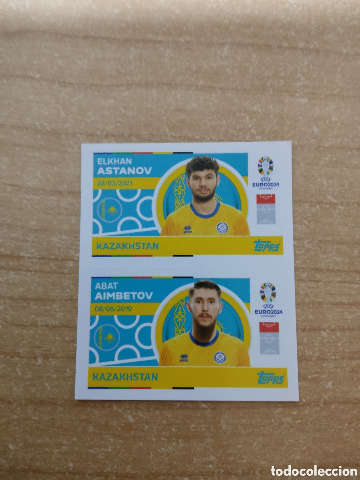 Cartes &agrave; collectionner de Football: 12 y 13 ASTANOV Y AIMBETOV KAZAJISTAN EURO 2024 TOPPS