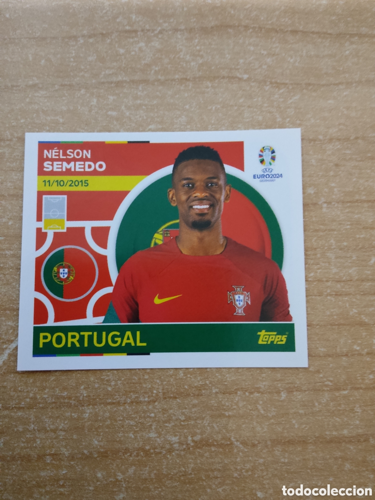 Cromos de f&uacute;tbol: 5 NELSON SEMEDO PORTUGAL EURO 2024 TOPPS