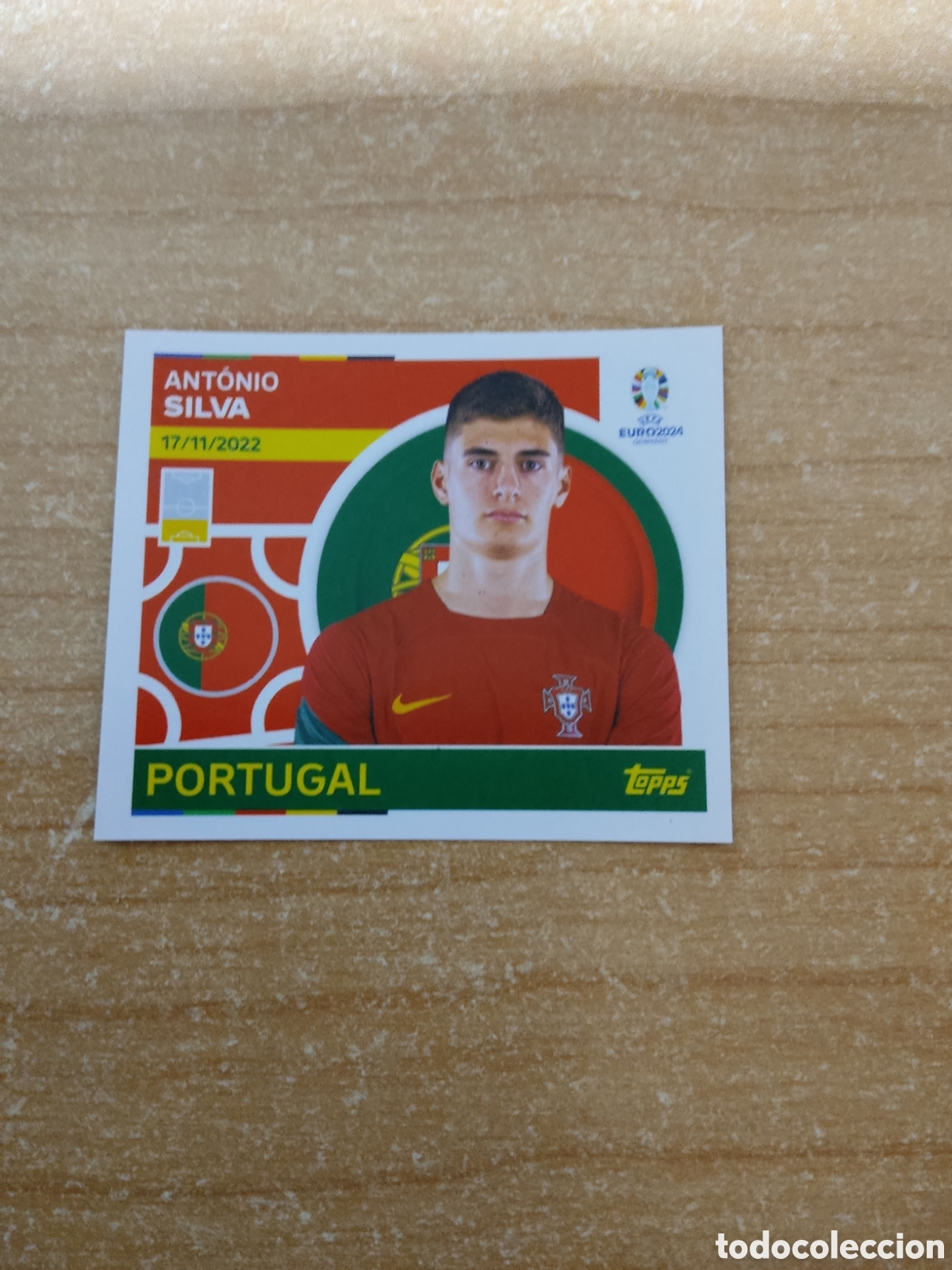 Cromos de f&uacute;tbol: 6 ANTONIO SILVA PORTUGAL EURO 2024 TOPPS