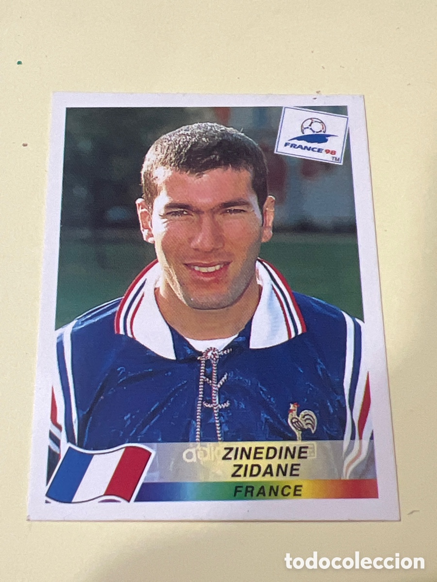 Cromos de f&uacute;tbol: C6653. CROMO FUTBOL ZIDANE FRANCIA RECORTADO N&ordm; 164 MUNDIAL FRANCIA 98 1998 PANINI