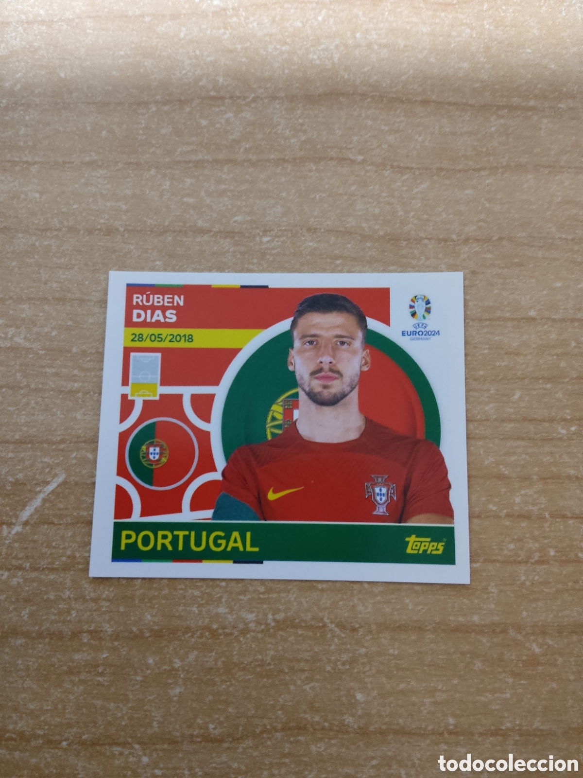 Cromos de f&uacute;tbol: 7 RUBEN DIAS PORTUGAL EURO 2024 TOPPS