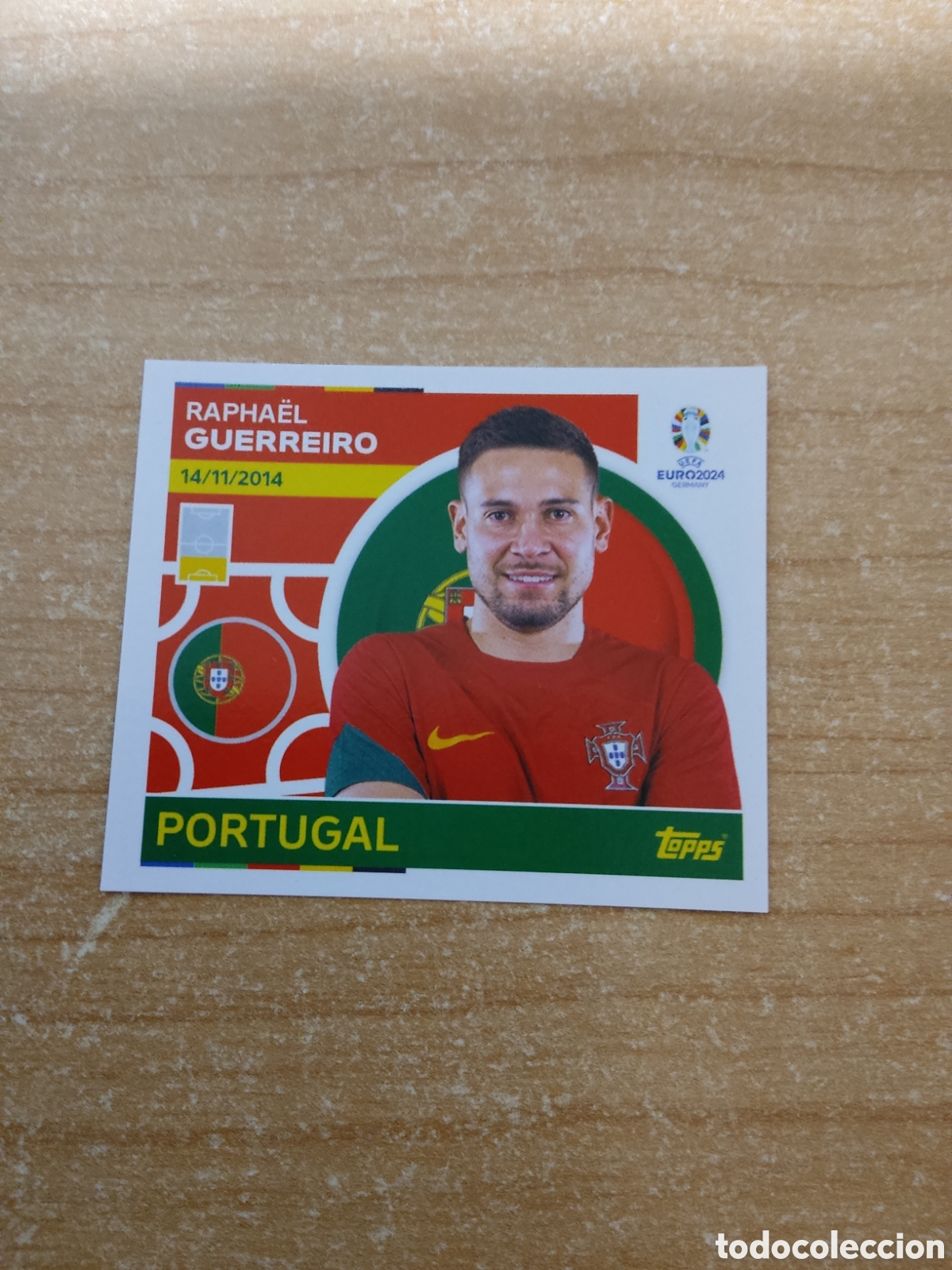 Cromos de f&uacute;tbol: 8 GUERREIRO PORTUGAL EURO 2024 TOPPS